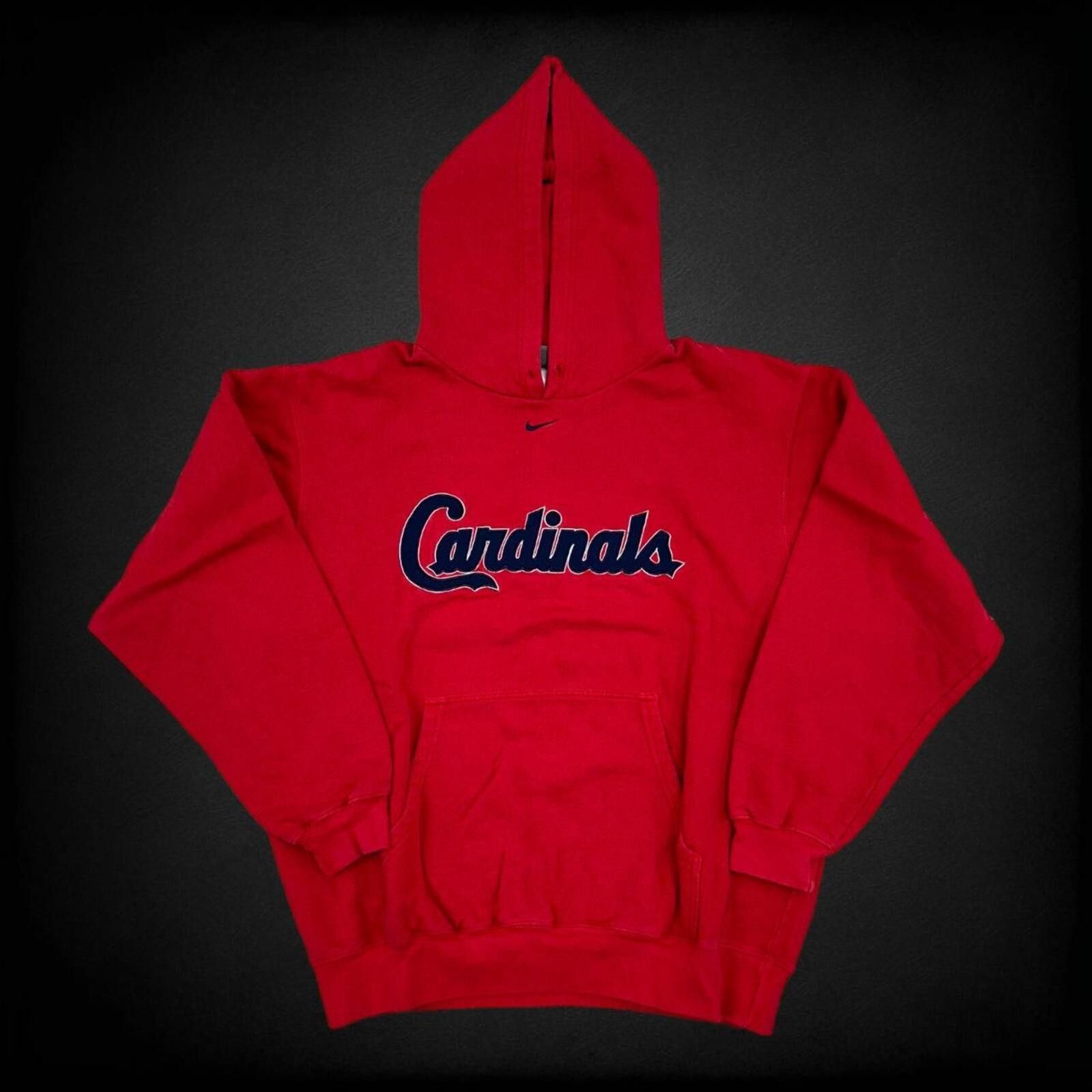 Nike Vintage St.Louis Cardinals Nike center swoosh Red Hoodie Size US XL / EU 56 / 4 - 1 Thumbnail