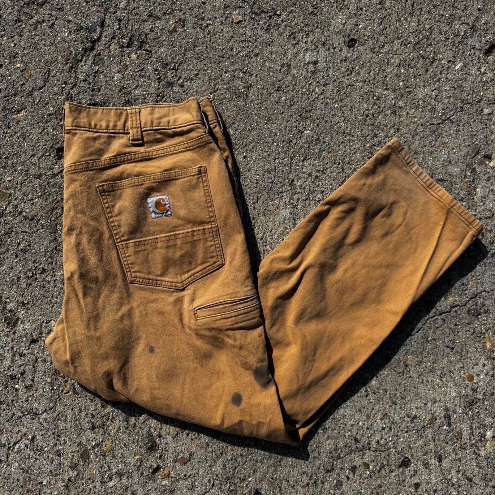 Carhartt Carhartt Tan Cargo Pants – Size 38x30 Size US 38 / EU 54 - 1 Thumbnail