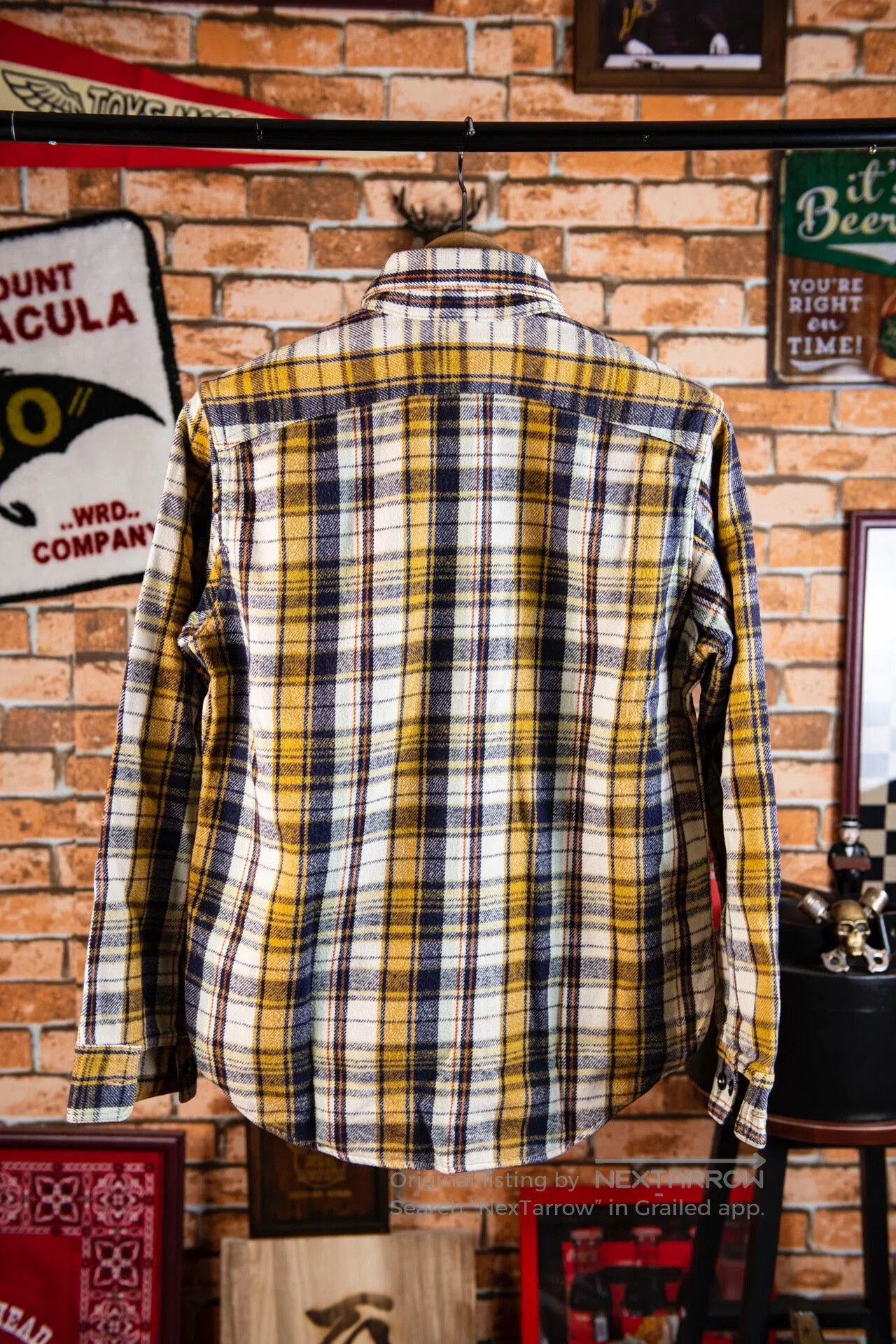 Freewheelers 40's Style Flannel Work Shirt. Size US M / EU 48-50 / 2 - 2 Thumbnail
