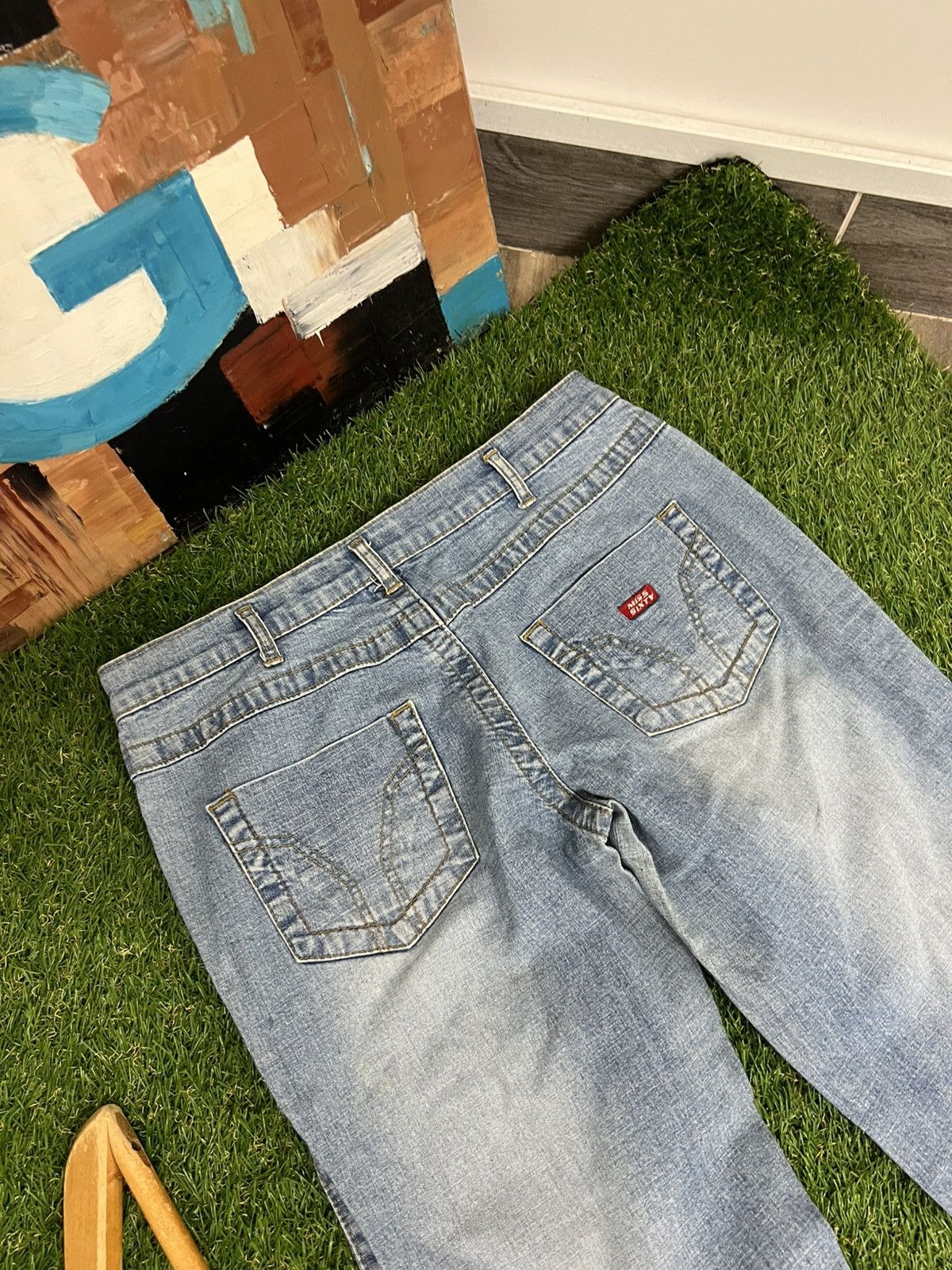 Japanese Brand Y2K Vintage Miss Sixty Jeans Flared Low Rise Size 26" / US 2 / IT 38 - 11 Thumbnail