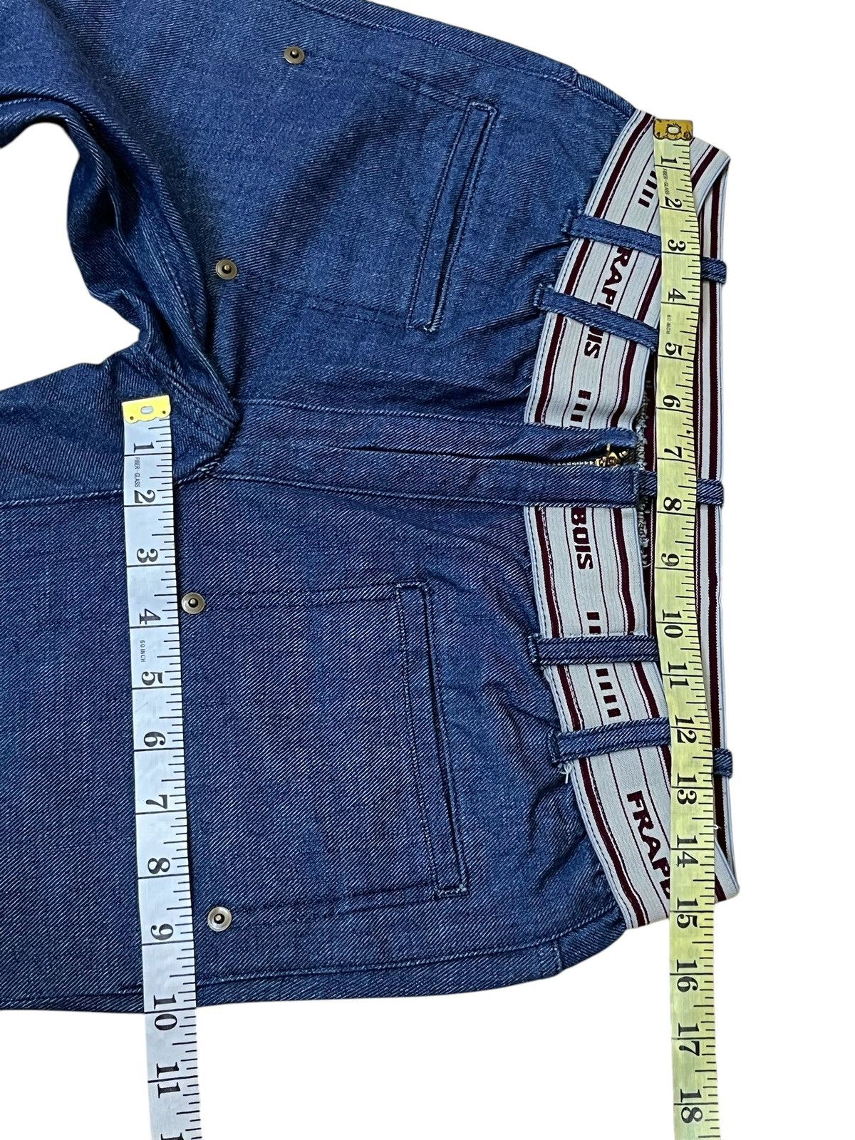 Issey Miyake ICONIC🔥FRAPBOIS ISSEY MIYAKE STRETCH COTTON JEANS Size US 30 / EU 46 - 15 Thumbnail