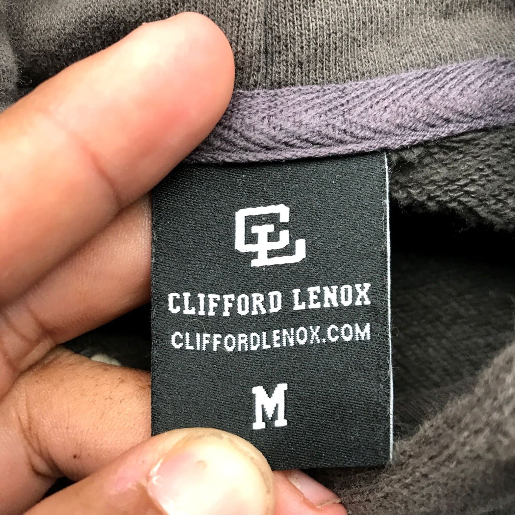 Vintage Clifford Lenox Hooded Shirt Mens M Long Sleeve Drawstring Logo Gray Size US M / EU 48-50 / 2 - 3 Thumbnail