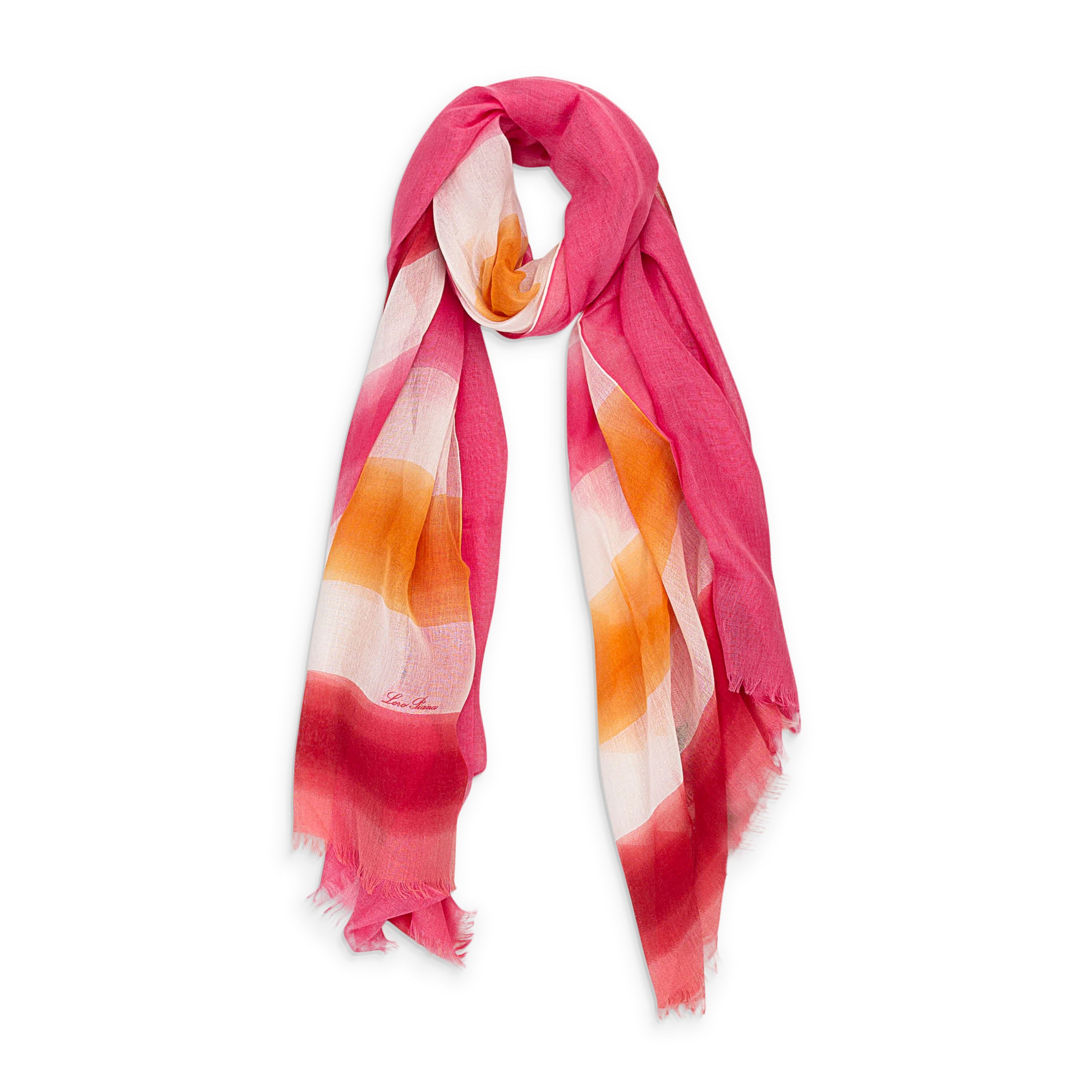 Loro Piana STRIPED MULTICOLOR SCARF SIZE OS Size ONE SIZE - 1 Thumbnail