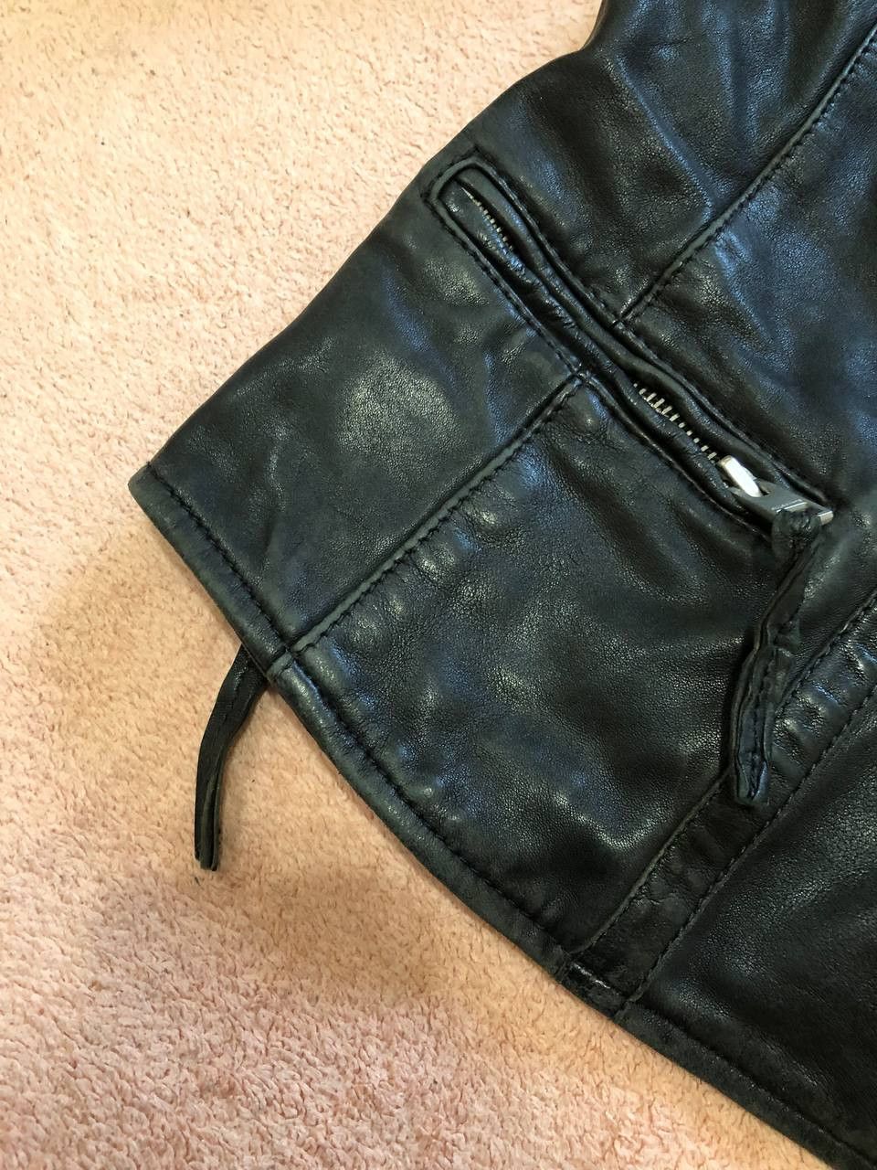 Allsaints Vintage Allsaints Black Leather Jacket Size 6 Size M / US 6-8 / IT 42-44 - 6 Thumbnail