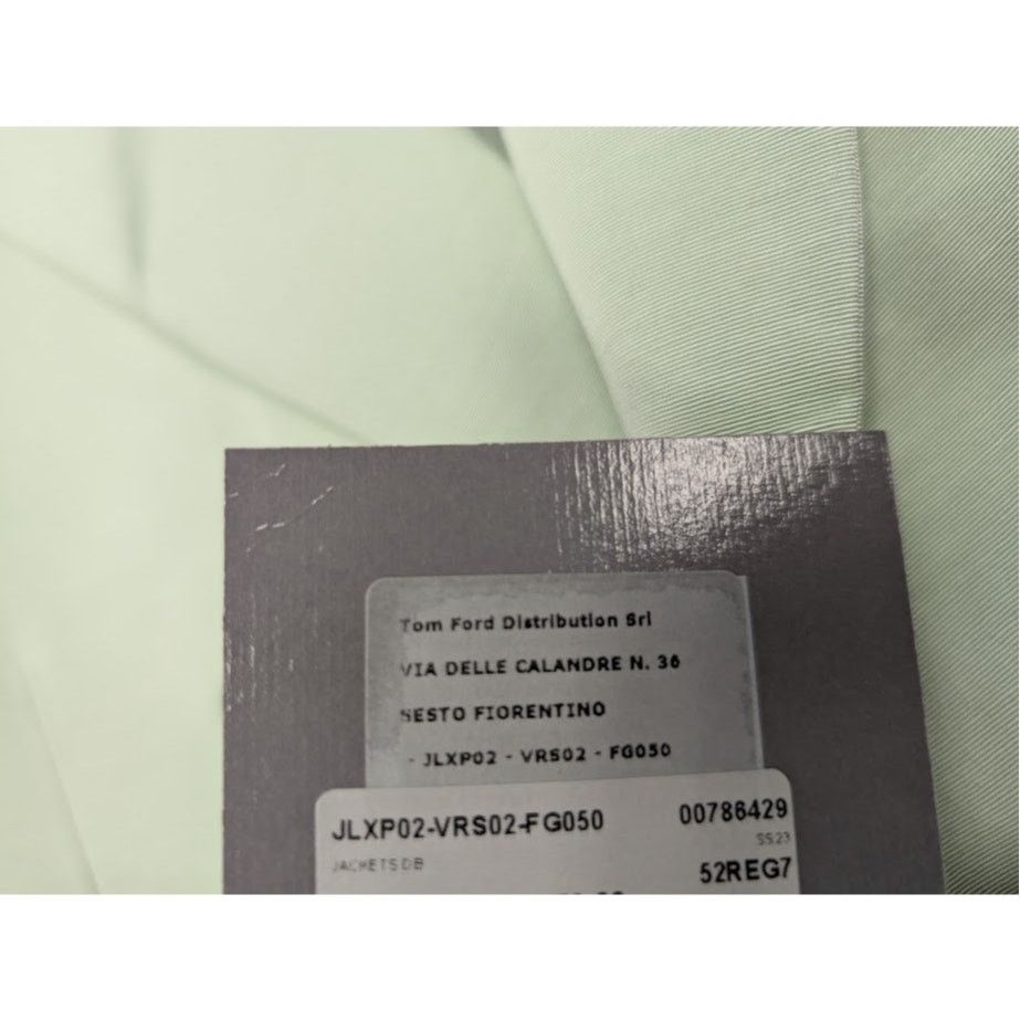 Tom Ford o1rshd1 Double Breasted Jacket in Light Green Size US L / EU 52-54 / 3 - 18 Thumbnail