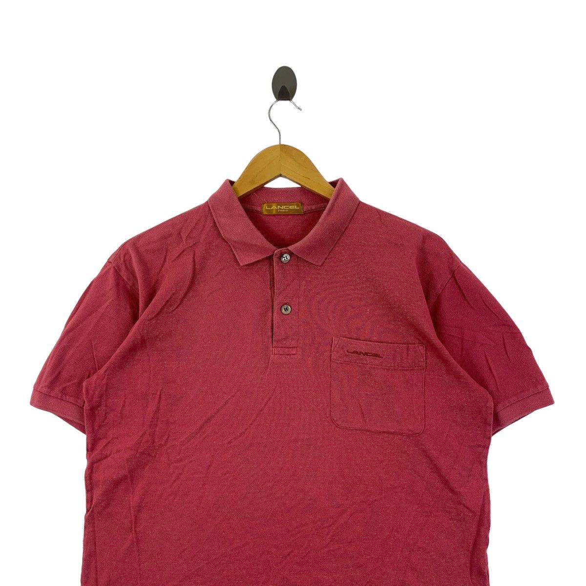 Lancel Vintage 90’ LANCEL PARIS STUDIO Polo Tee Shirt Size L / US 10 / IT 46 - 2 Thumbnail