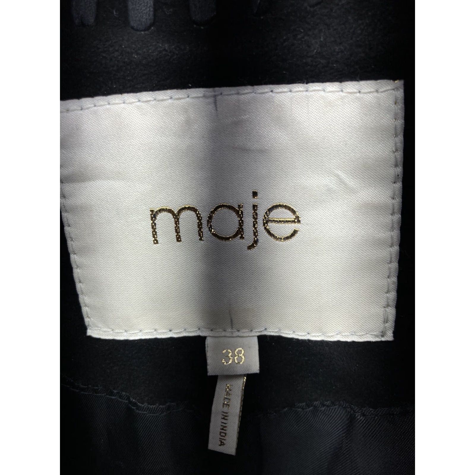 Maje VINTAGE Maje Lamb Leather Jacket Women Size 38 Black Fringe Western Rodeo Rockabilly Jacket Women Regular 38 Black Fringe Western Rodeo Rockabilly Size XS / US 0-2 / IT 36-38 - 6 Thumbnail