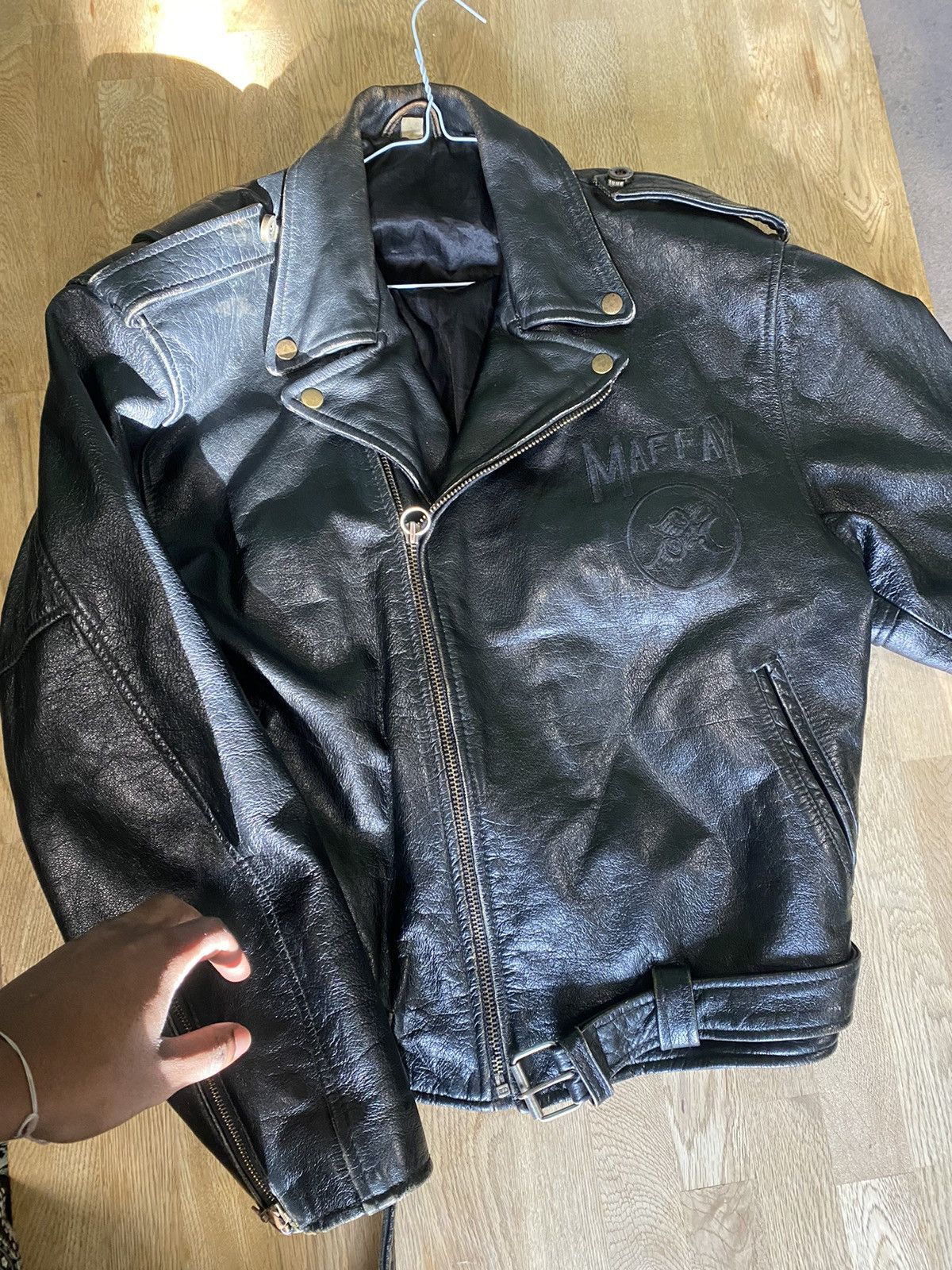 Vintage Maffay Leather Jacket Size US M / EU 48-50 / 2 - 1 Thumbnail