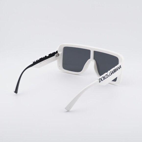 Dolce & Gabbana Dolce & Gabbana DG6204 331287 Sunglasses White Shield Frame Size ONE SIZE - 9 Thumbnail