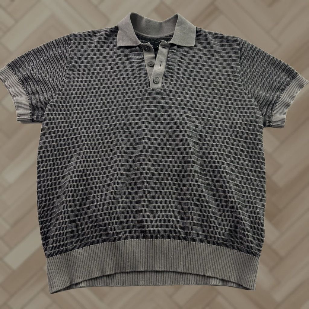 Vintage The Commons Knit Short Sleeve Button Front Sweater Polo Shirt Mens L Gray Size US L / EU 52-54 / 3 - 1 Thumbnail