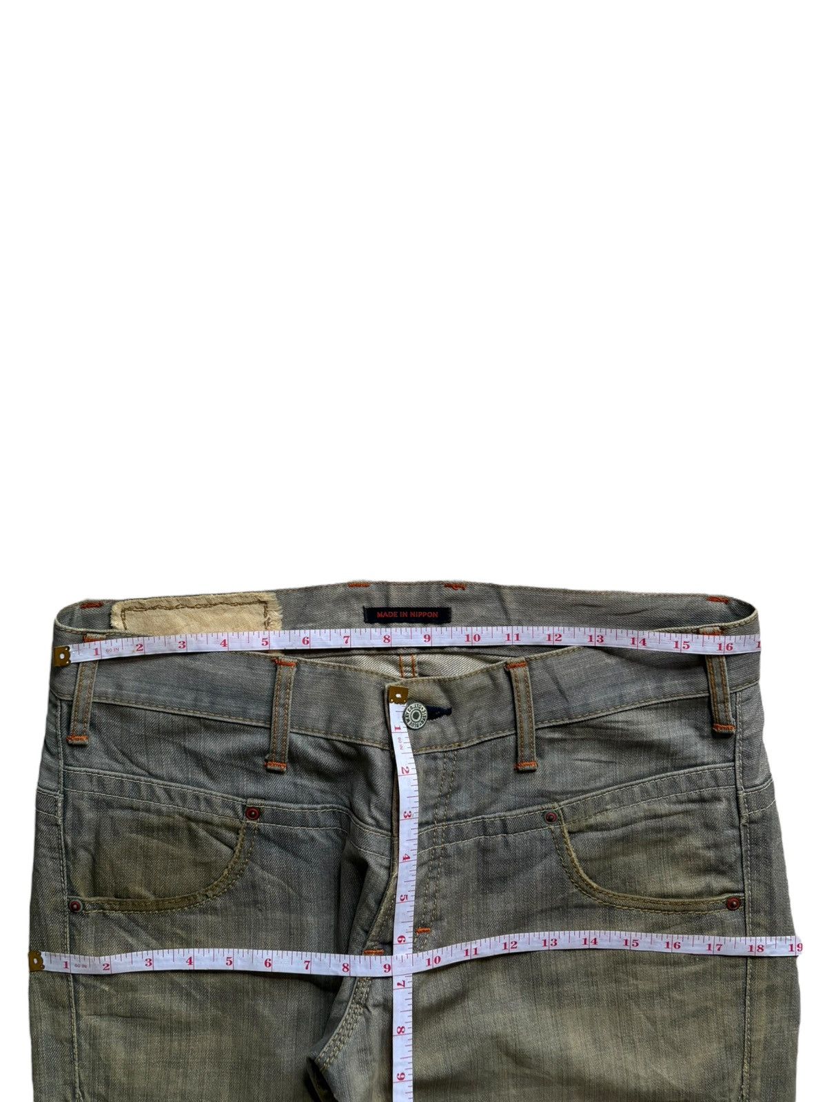 Japanese Brand Vintage Japanese Brand Mud Wash Distressed Flare Jeans Size US 34 / EU 50 - 12 Thumbnail