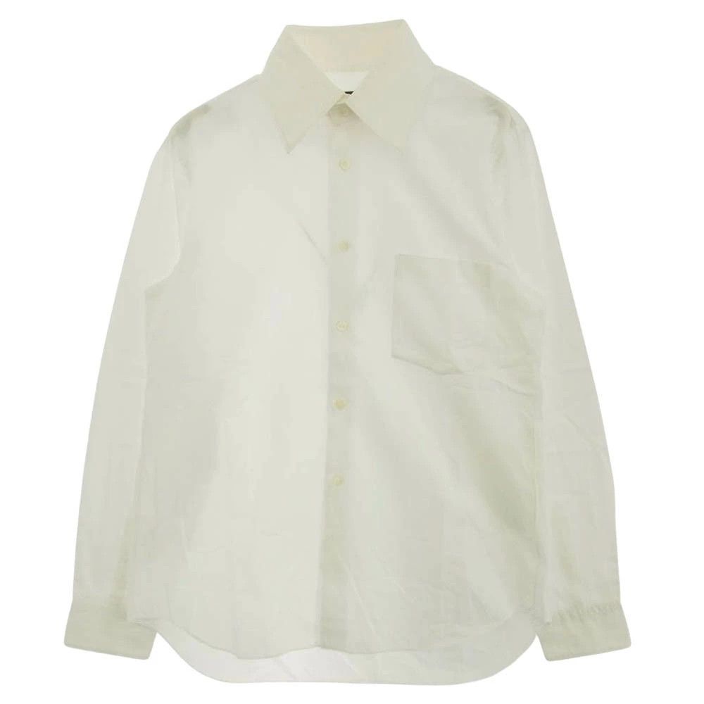 Comme des Garcons Homme Plus Shirt Big collar Long sleeve chest pocket cotton White Size US XS / EU 42 / 0 - 1 Thumbnail