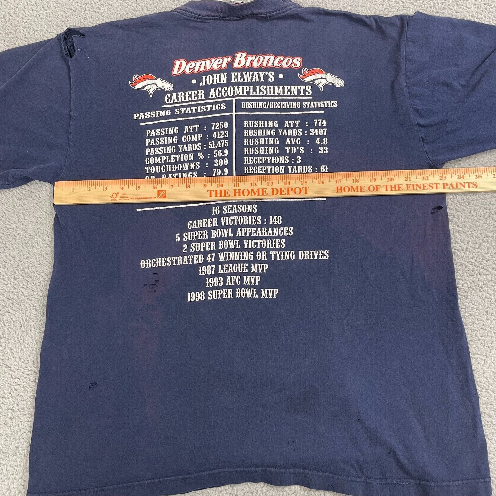Other Vintage 90s John Elway Denver Broncos Career to Remember XL Size US XL / EU 56 / 4 - 10 Thumbnail