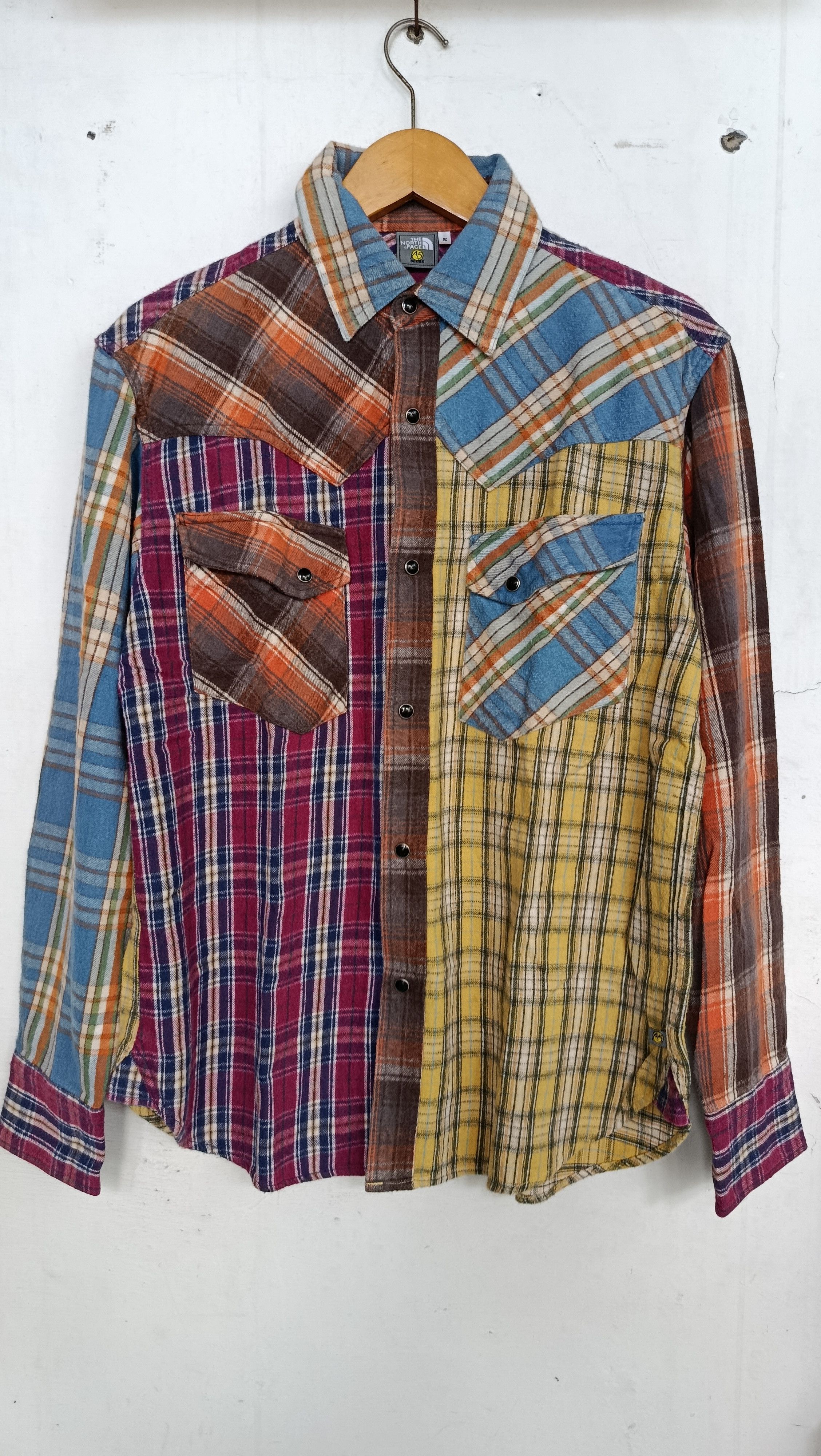 The North Face The North Face Flannel Shirt A5 Plaid Patchwork Size S fit M Size US S / EU 44-46 / 1 - 1 Thumbnail