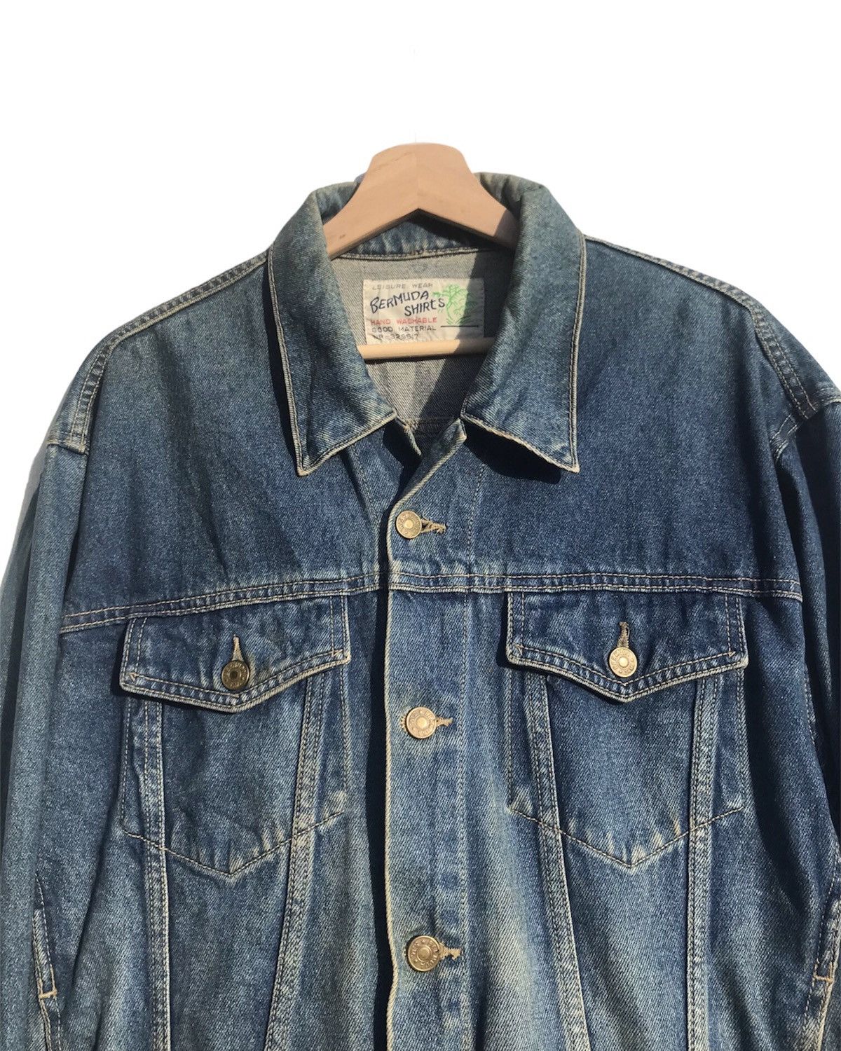 Vintage Vintage Bermuda Denim Jacket Size US L / EU 52-54 / 3 - 5 Thumbnail