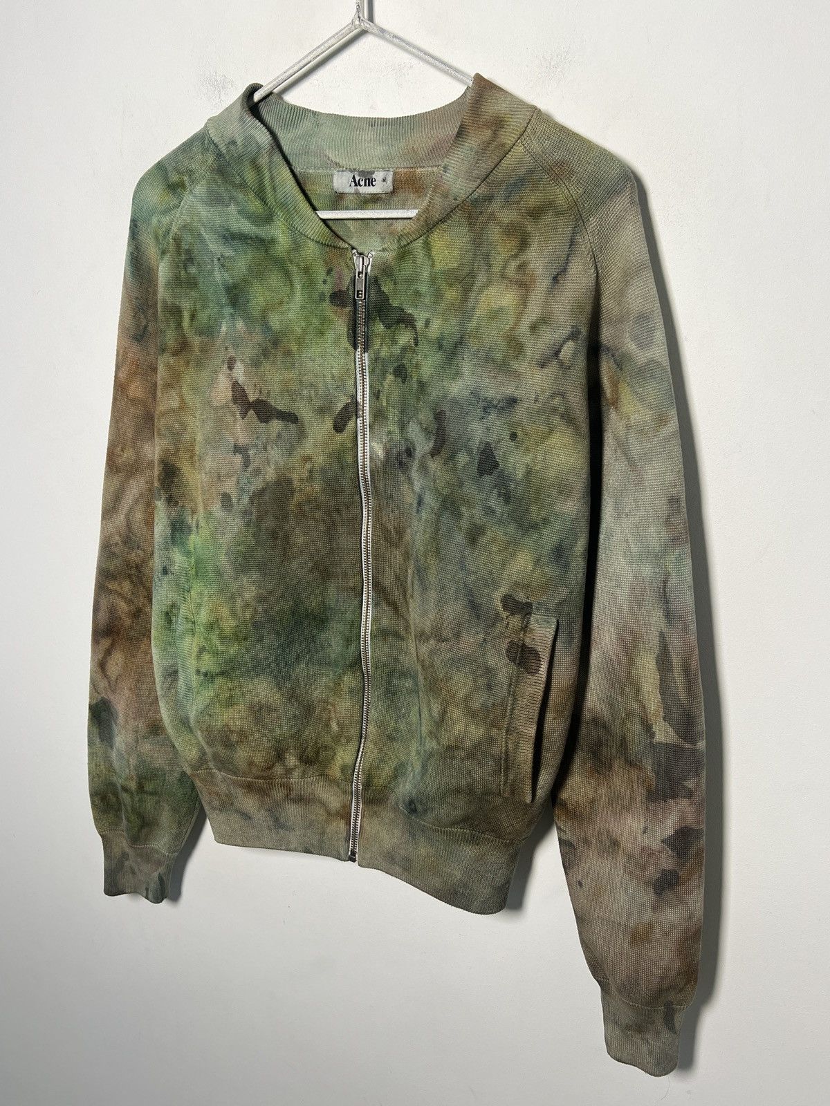 Acne Studios Hand-dyed Acne Studios zip-up cotton sweater Size US M / EU 48-50 / 2 - 3 Thumbnail
