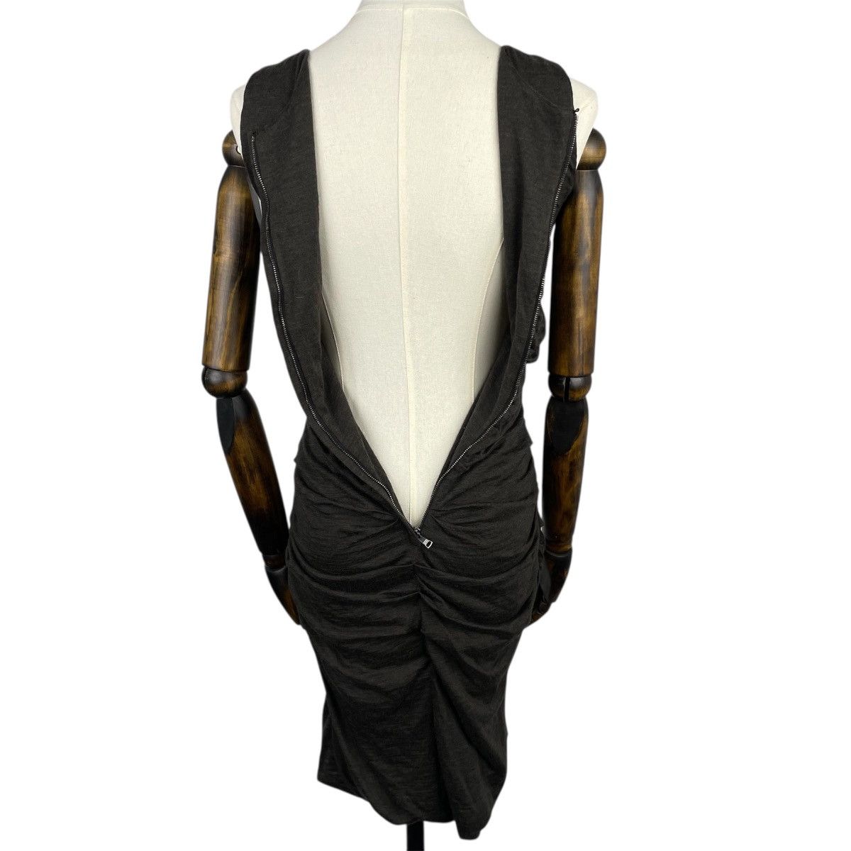 Dolce & Gabbana Dolce Gabbana Ruched Virgin Wool Dress Bodycon Midi Size S / US 4 / IT 40 - 5 Thumbnail