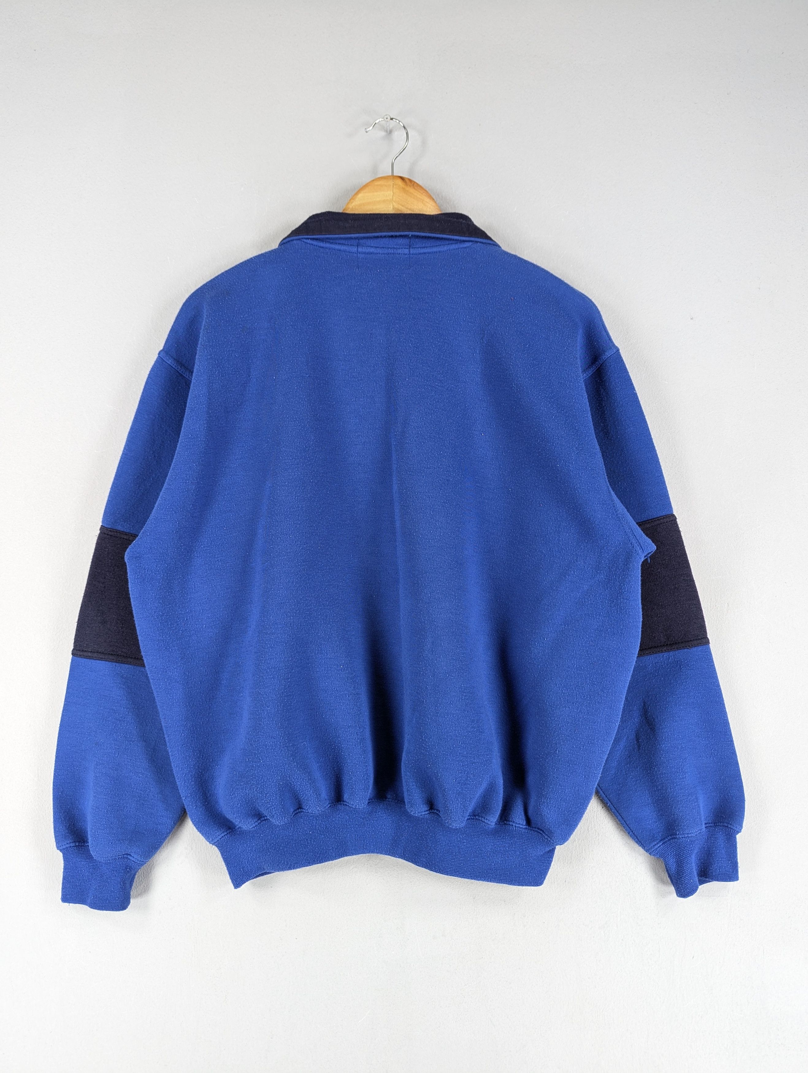 Converse Vintage 90s Converse Halfzipper Jumper Sweatshirt Size US L / EU 52-54 / 3 - 5 Thumbnail