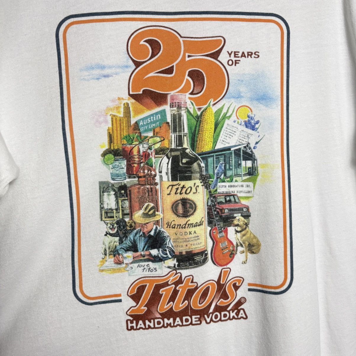 Vintage Vintage Tito’s Vodka Graphic T-Shirt Size US XL / EU 56 / 4 - 3 Thumbnail