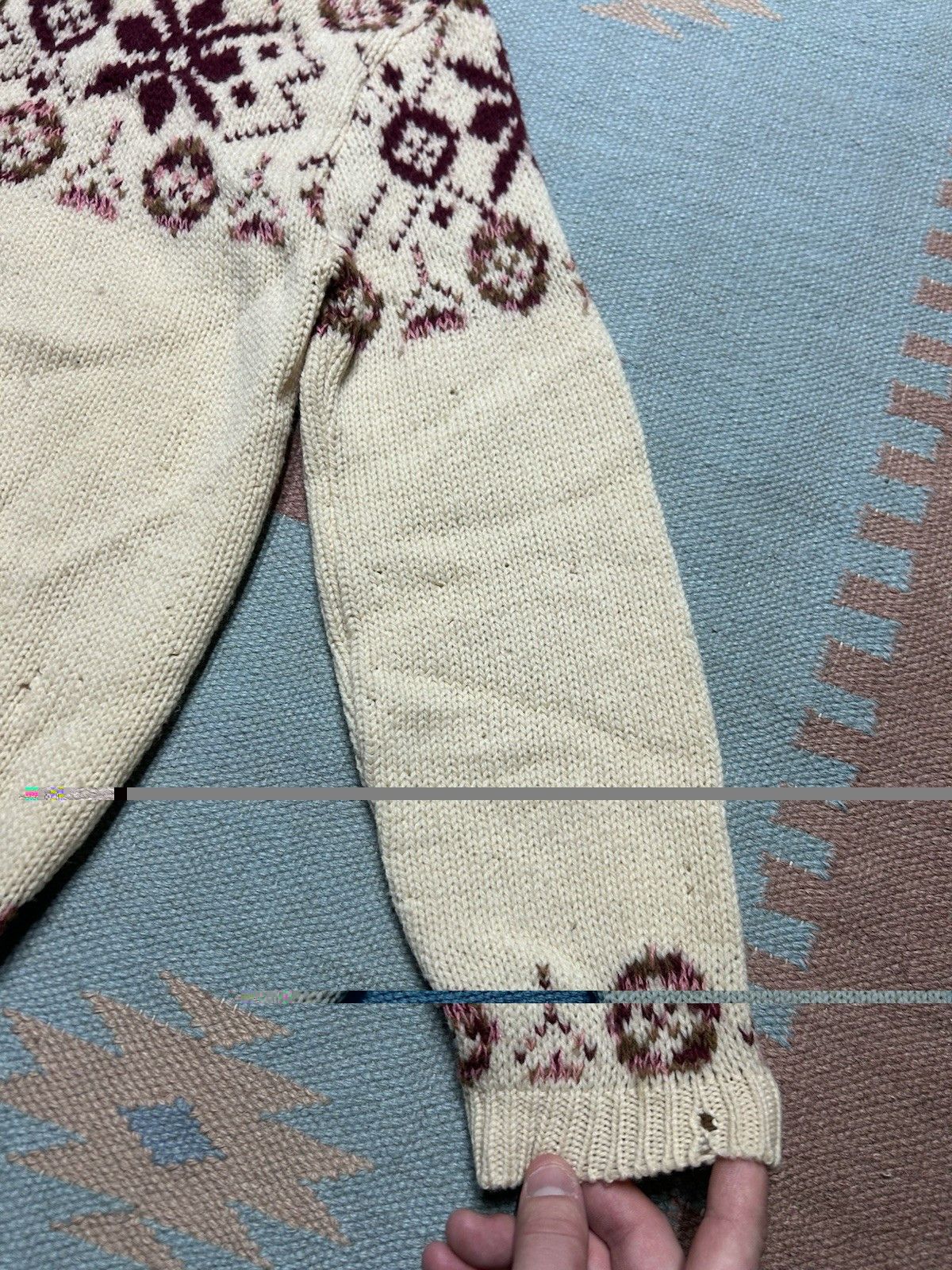 Vintage Vtg 1960s wool cardigan sweater Tami Icelandic Nordic M? Size M / US 6-8 / IT 42-44 - 4 Thumbnail