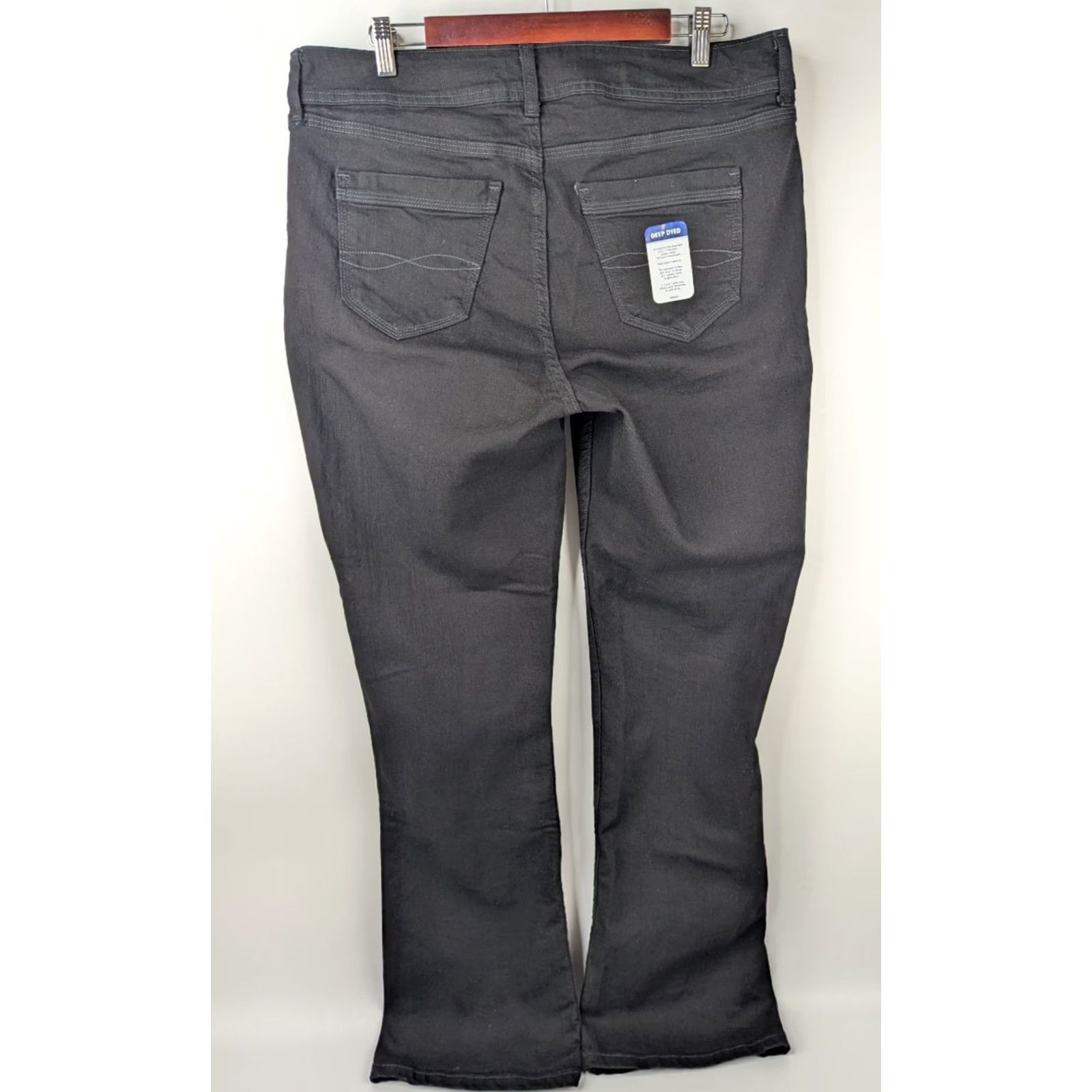 Lee Lee Riders by Lee Slender Stretch Boot Cut Jeans Black 18M 130M480 Womens Size 18 Regular Vintage No Size 40" / US 18 - 4 Thumbnail