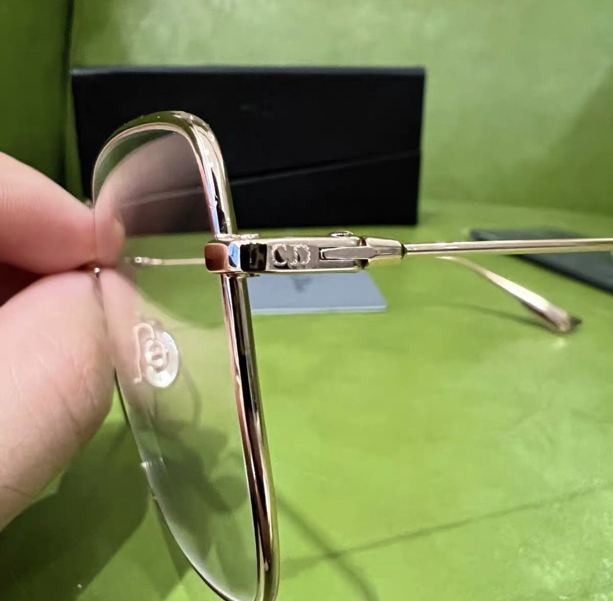 Dior Dior Rose Gold Alloy Optical Glasses J42 Size ONE SIZE - 5 Thumbnail
