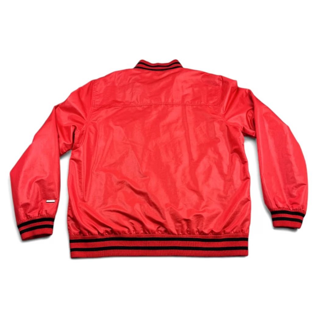 Sean John Sean John Jacket Adult 2XL Red Satin Track Bomber Striped Trim Logo Embroidered 90s Hip Hop Vintage: No Size US XXL / EU 58 / 5 - 3 Thumbnail