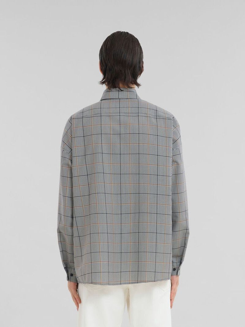 Marni o1w1db11125 Check Shirt in Grey Size US L / EU 52-54 / 3 - 3 Thumbnail