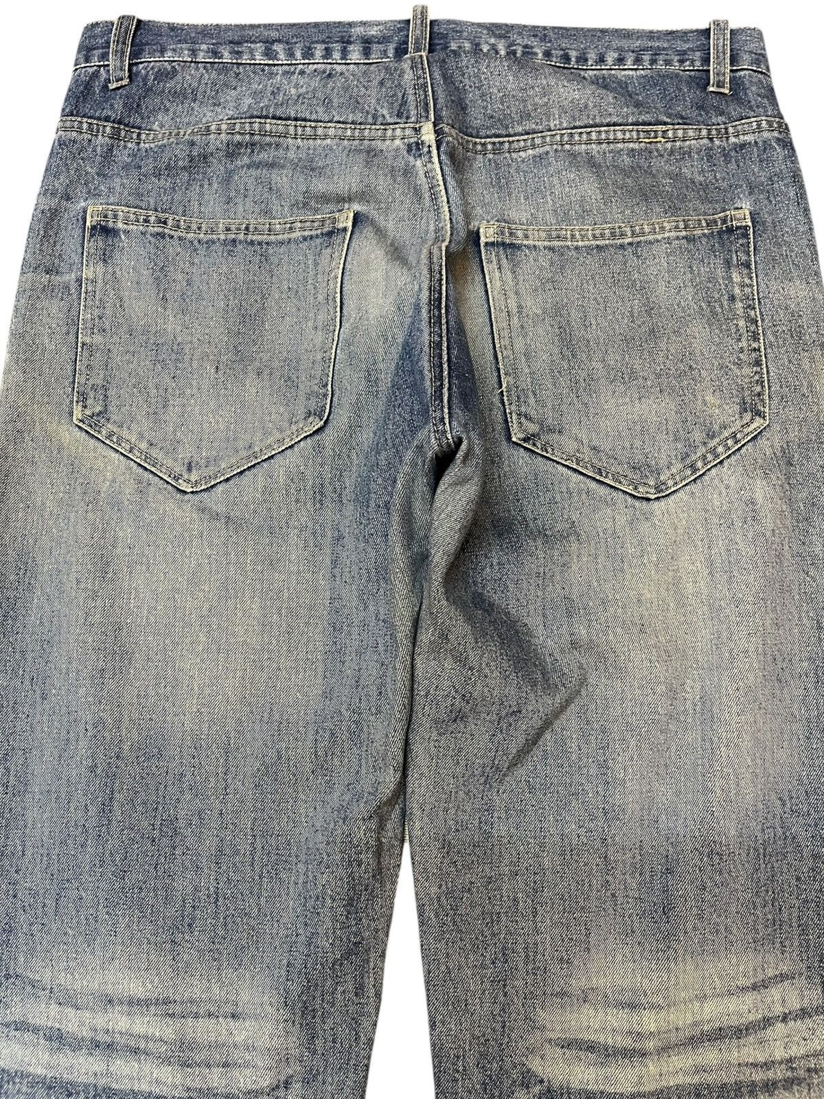 Le Grande Bleu (L.G.B.) Vintage Double Focus Faded Distressed Denim Size US 33 - 6 Thumbnail