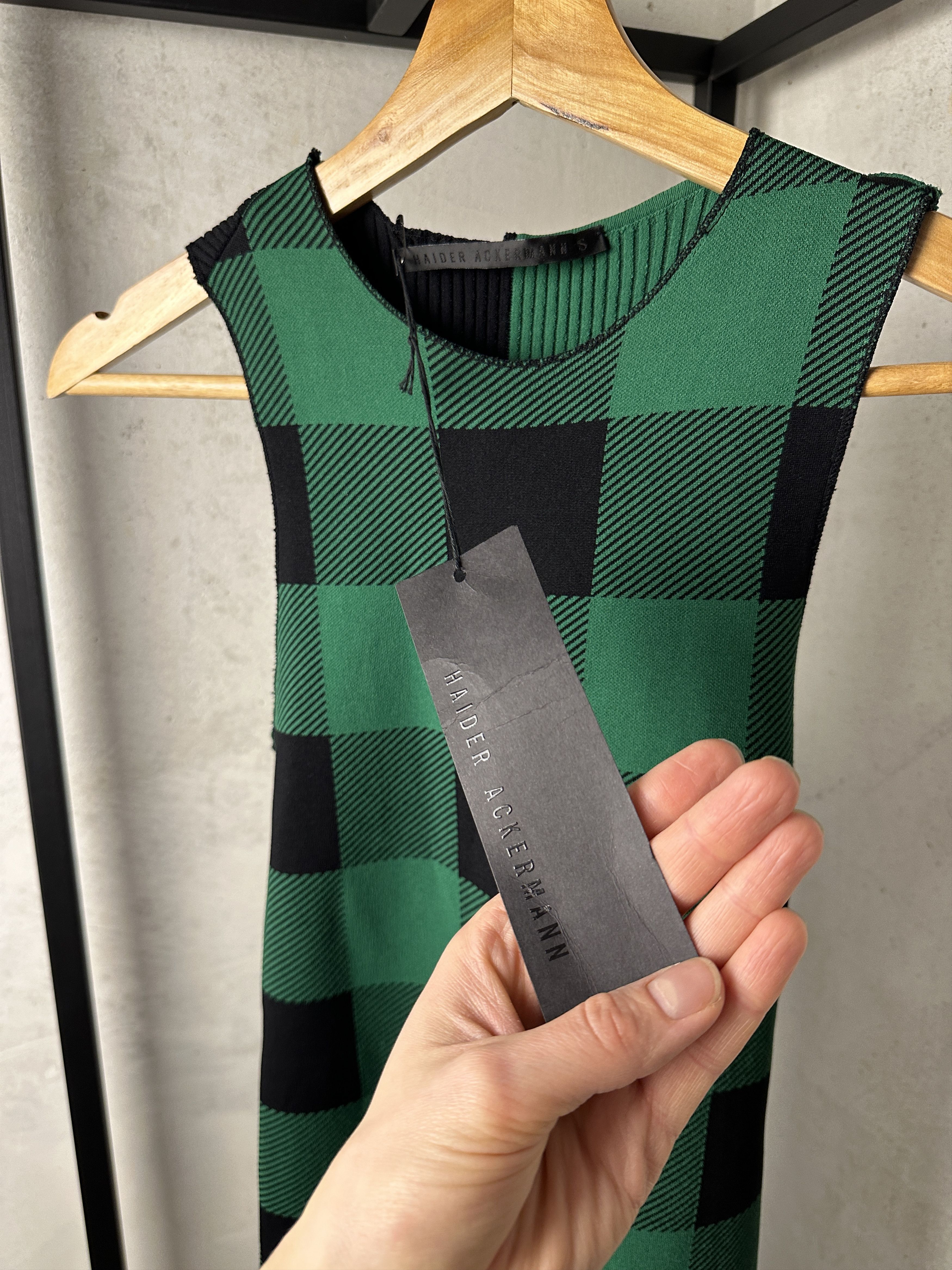 Haider Ackermann Haider Ackermann Onyx Black + Green Dress Size S / US 4 / IT 40 - 6 Thumbnail