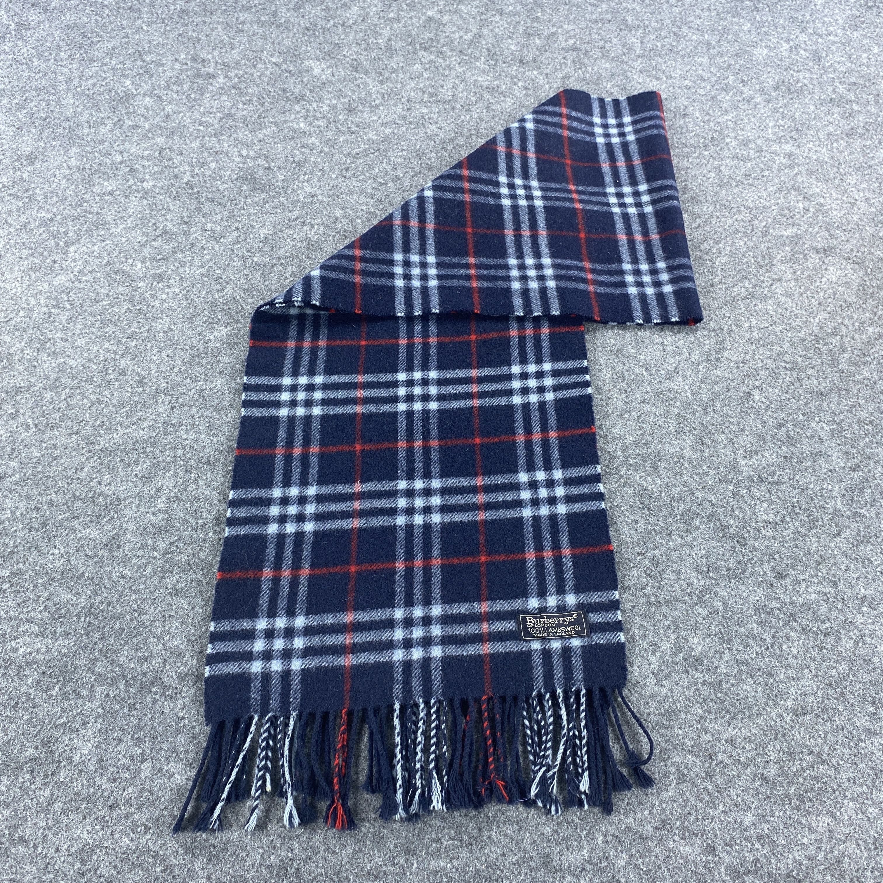 Burberry × Vintage GF10671 Burberry Scarf Neck Wear Muffler Nova Check Size ONE SIZE - 8 Thumbnail