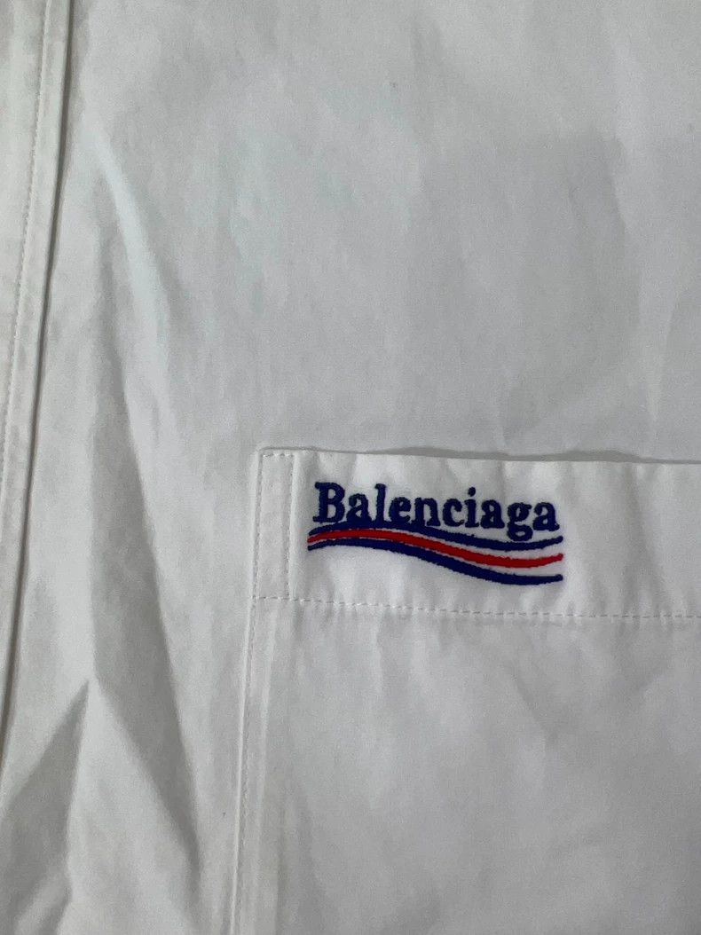Balenciaga Balenciaga Embroidered Wave Shirt 2501-Nextarrow Size US XXS / EU 40 - 3 Thumbnail