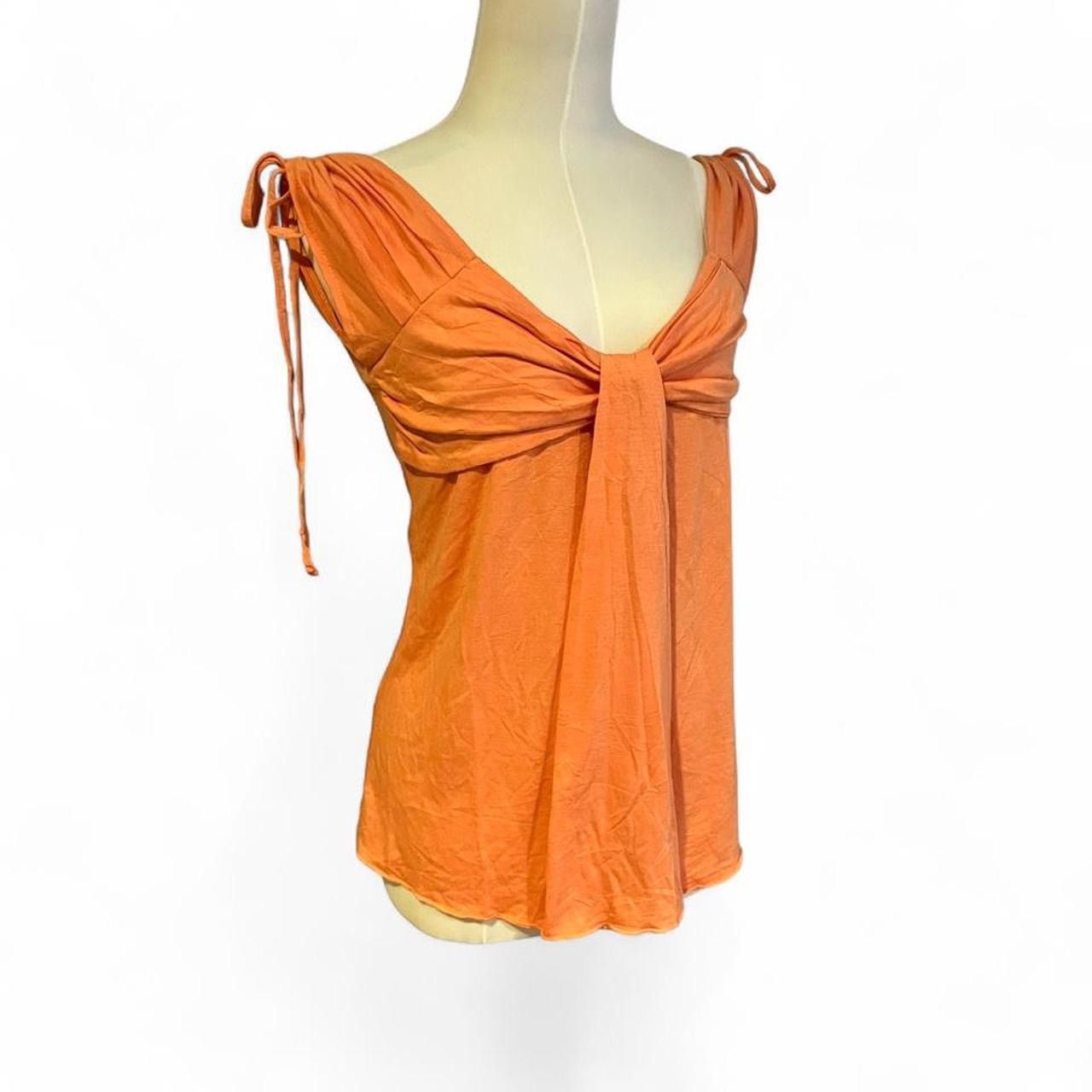 Other Vintage Y2K orange ruched top Gabriel Solis style🍊 Size M / US 6-8 / IT 42-44 - 2 Thumbnail