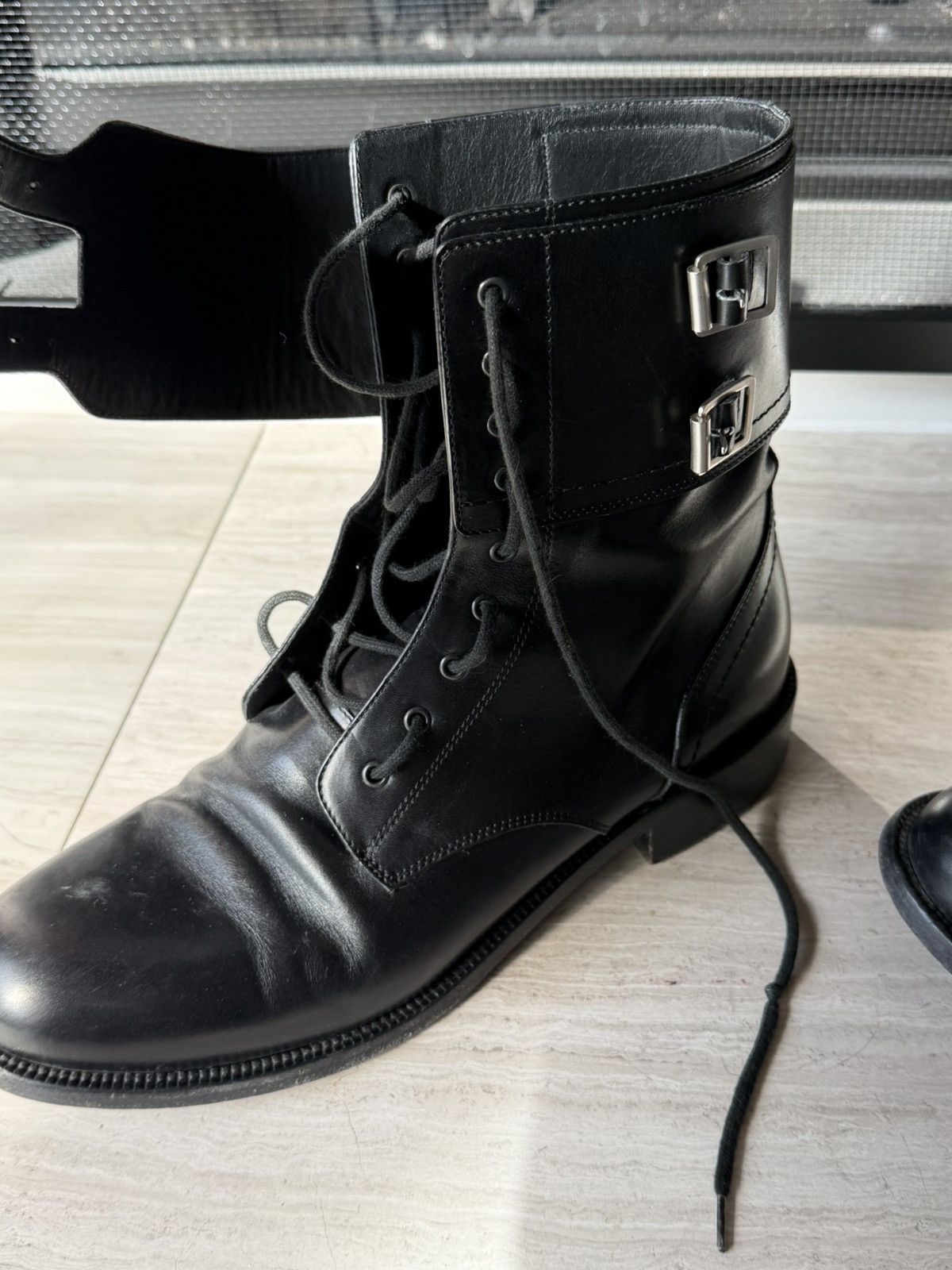 Saint Laurent Paris Saint Laurent AW13 FW13 Belt Buckle Boots Size US 8 / EU 41 - 5 Thumbnail