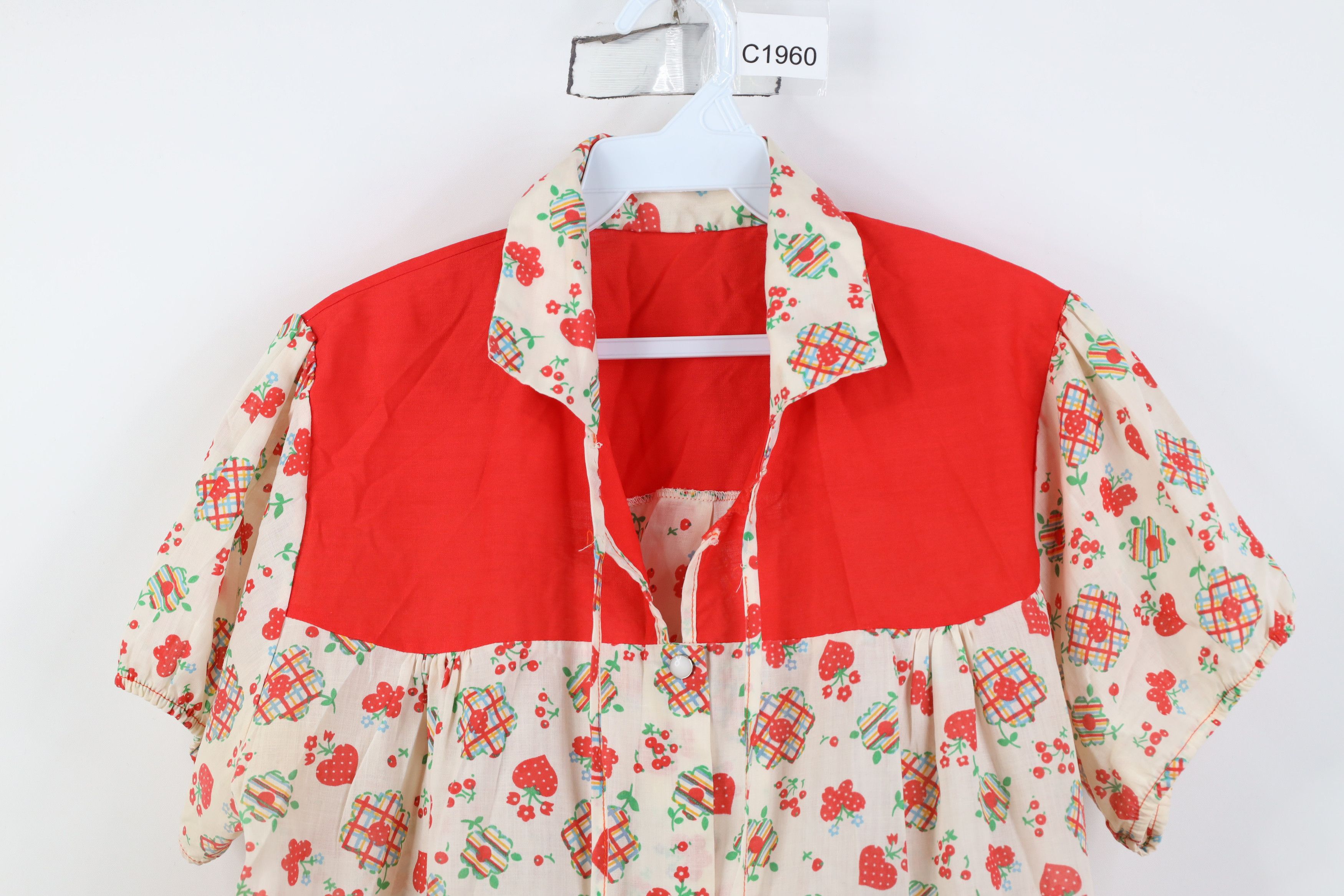 Vintage Vintage 70s Streetwear Flower Country Snap Button Shirt Size L / US 10 / IT 46 - 2 Thumbnail