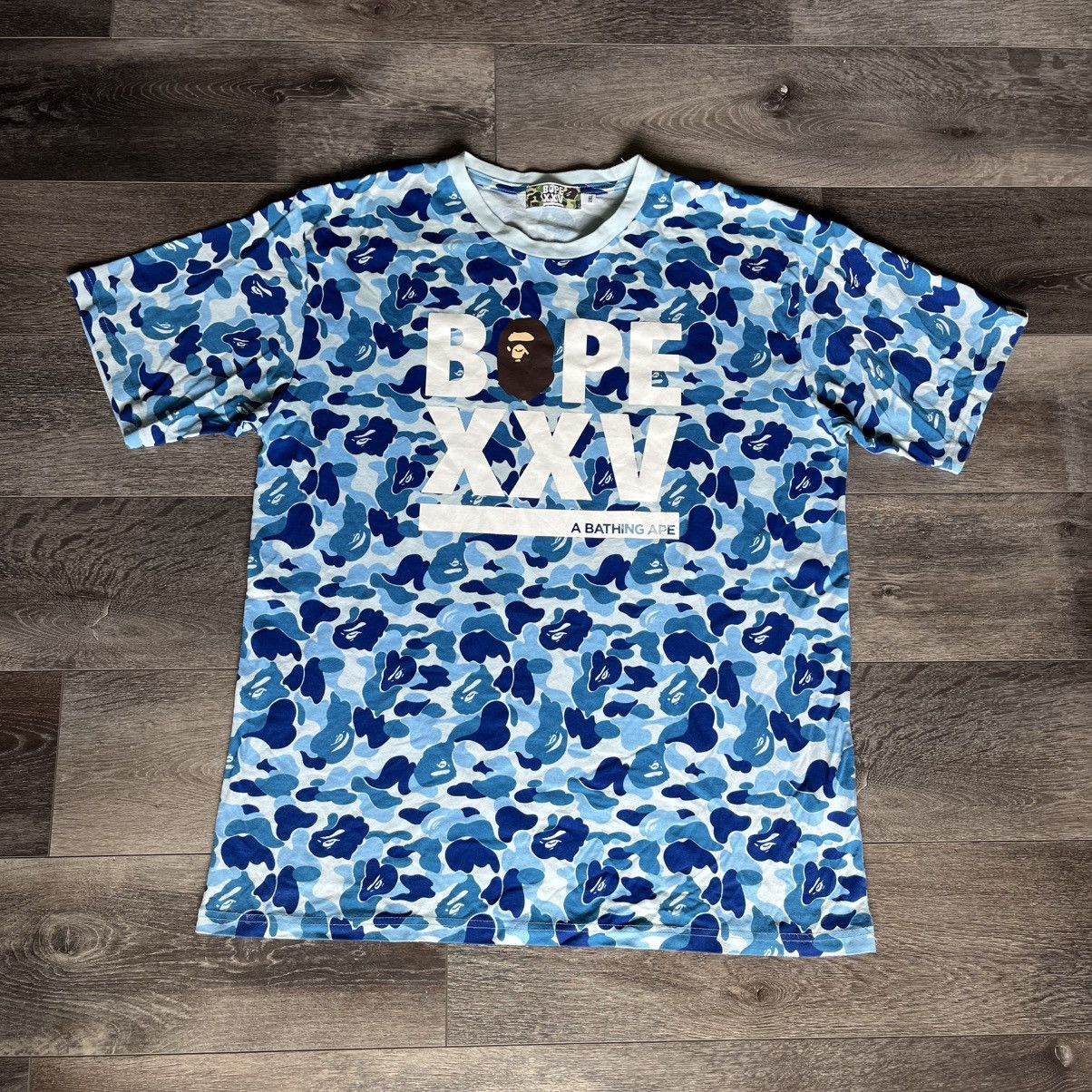Bape A Bathing Ape Bape XXV ABC Camo Blue 25th Anniversary Ter Size US XXL / EU 58 / 5 - 1 Thumbnail