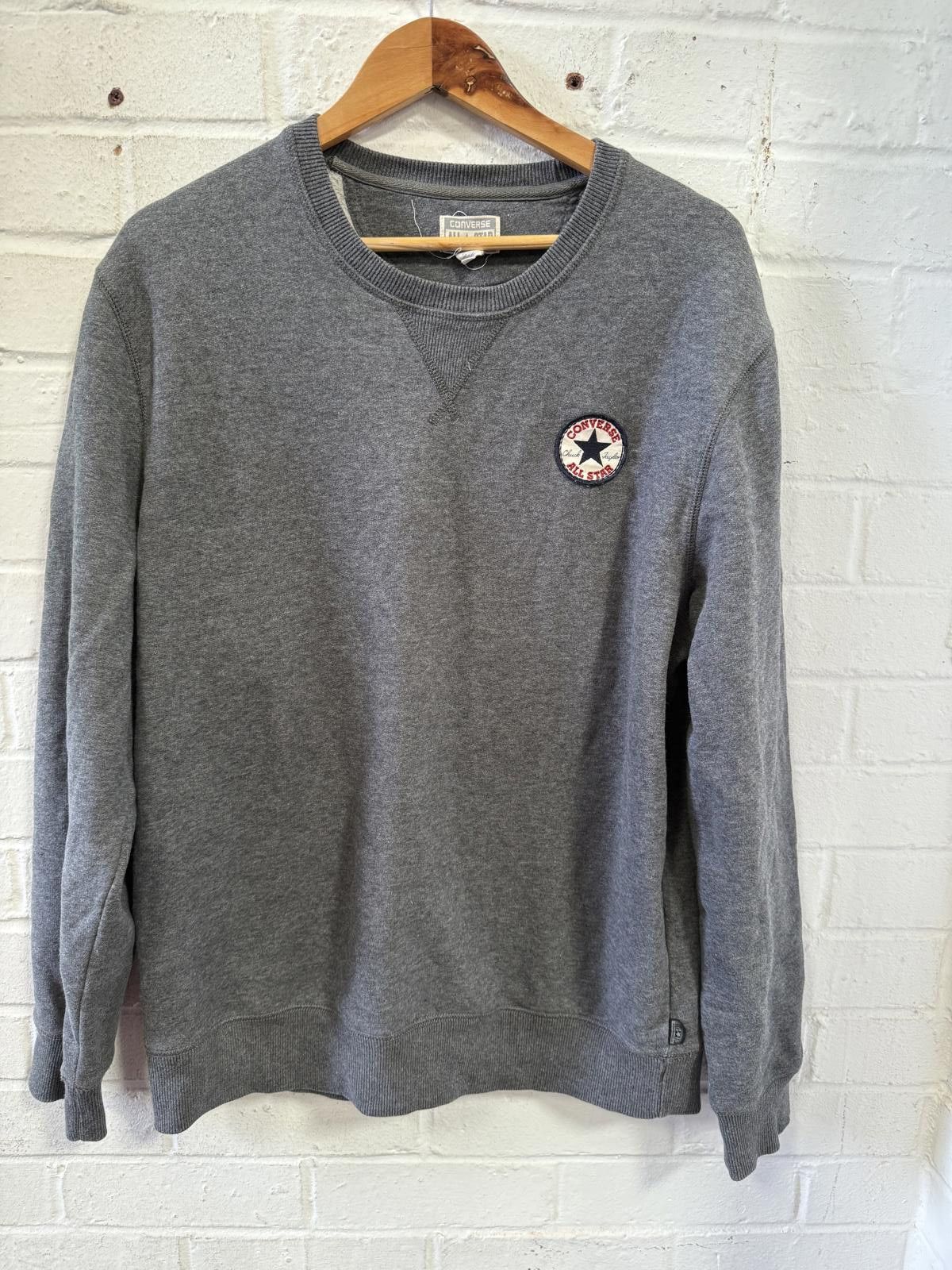 Converse Converse All Star Men's Gray Crewneck Sweatshirt Size XL Size US XL / EU 56 / 4 - 1 Thumbnail