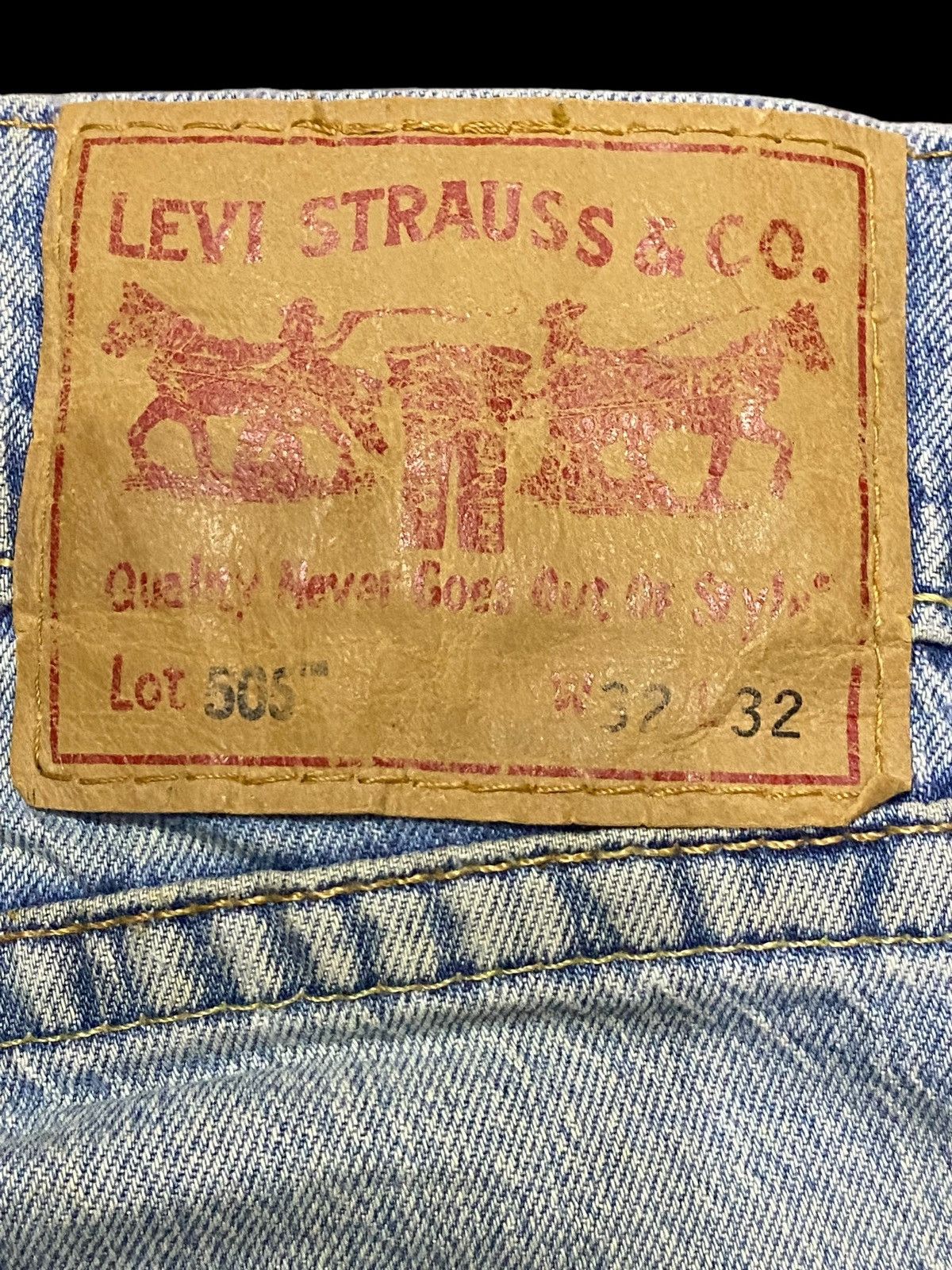 Levi's Made & Crafted Vintage Levis Big E Grunge Distressed Loose Jeans Size US 33 - 13 Thumbnail