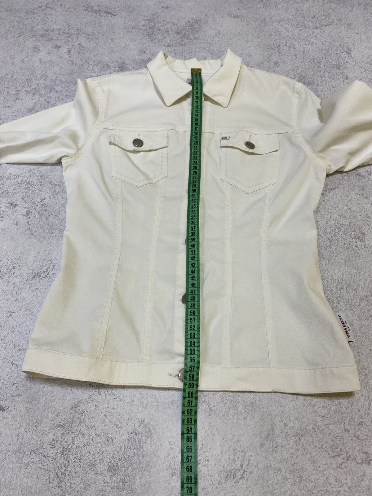 Miss Sixty Miss Sixty Womens White Denim Jacket Size M Size M / US 6-8 / IT 42-44 - 14 Thumbnail
