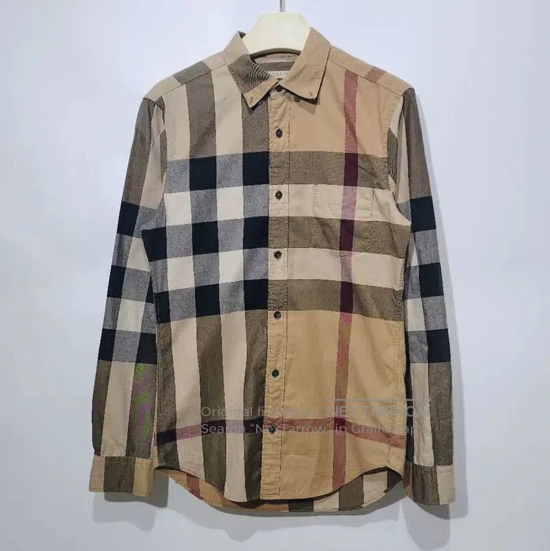 Burberry Burberry Khaki Cotton Long Sleeve Shirt. Size XS / US 0-2 / IT 36-38 - 1 Thumbnail