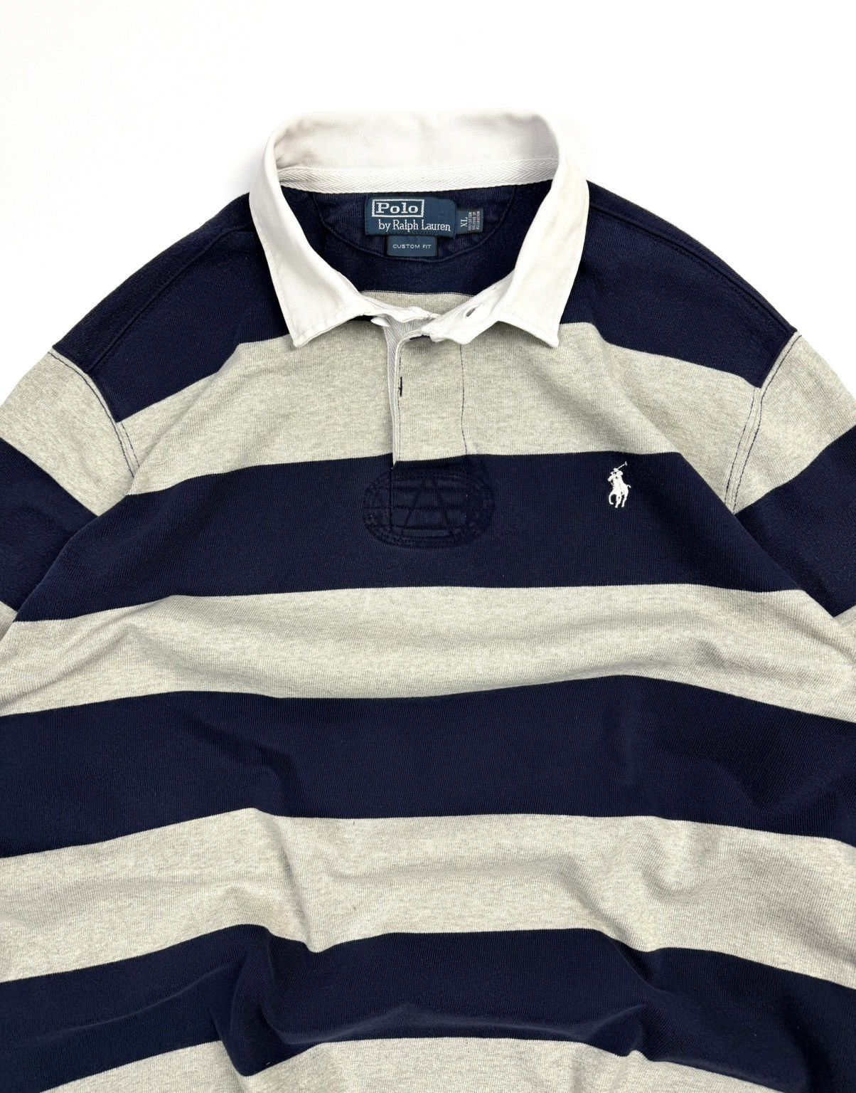 Polo Ralph Lauren Y2K Ralph Lauren Vintage Rugby Striped Long Sleeve Shirt Size US XL / EU 56 / 4 - 3 Thumbnail