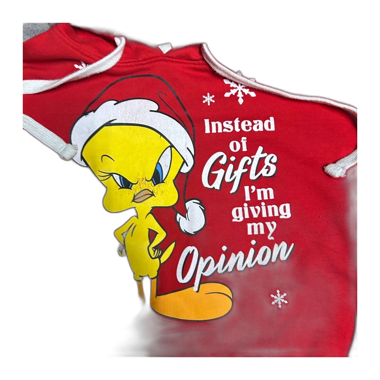 Vintage Vintage Looney Tunes Tweety Bird Graphic Hoodie Red Women La Size US L / EU 52-54 / 3 - 2 Thumbnail