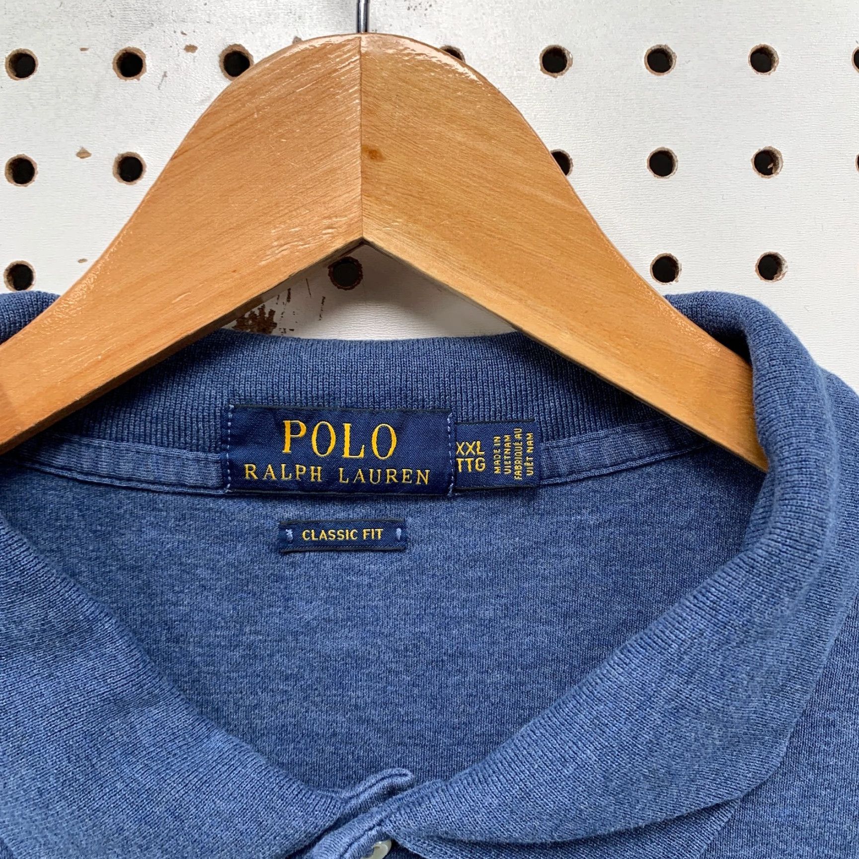 Polo Ralph Lauren Polo Ralph Lauren Shirt Mens 2XL Collared Blue Short Sleeve Brown Pony 27x28.5 Size US XXL / EU 58 / 5 - 7 Thumbnail