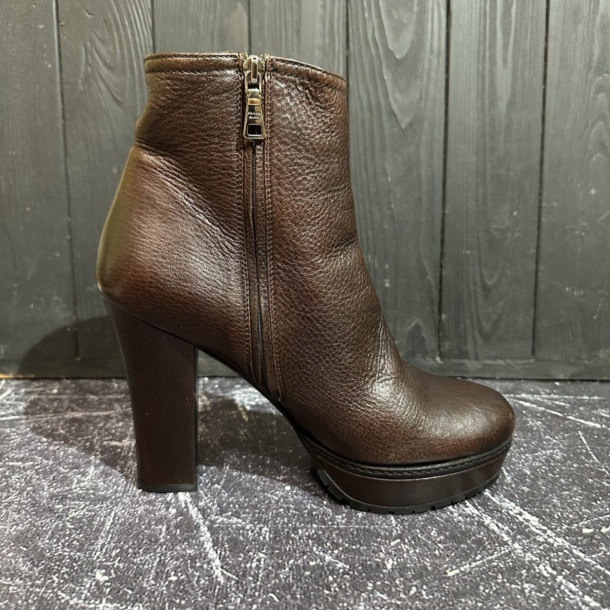 Prada PRADA women’s Leather Ankle Boots Size 39 Size US 9 / IT 39 - 13 Thumbnail