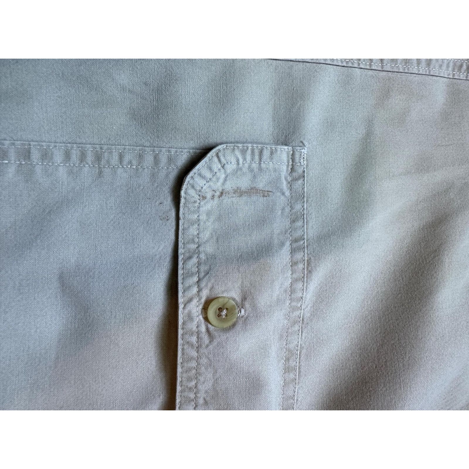 Other L.L.Bean 100% Cotton Long Sleeve Button-Up Shirt Beige L REG Size US L / EU 52-54 / 3 - 6 Thumbnail