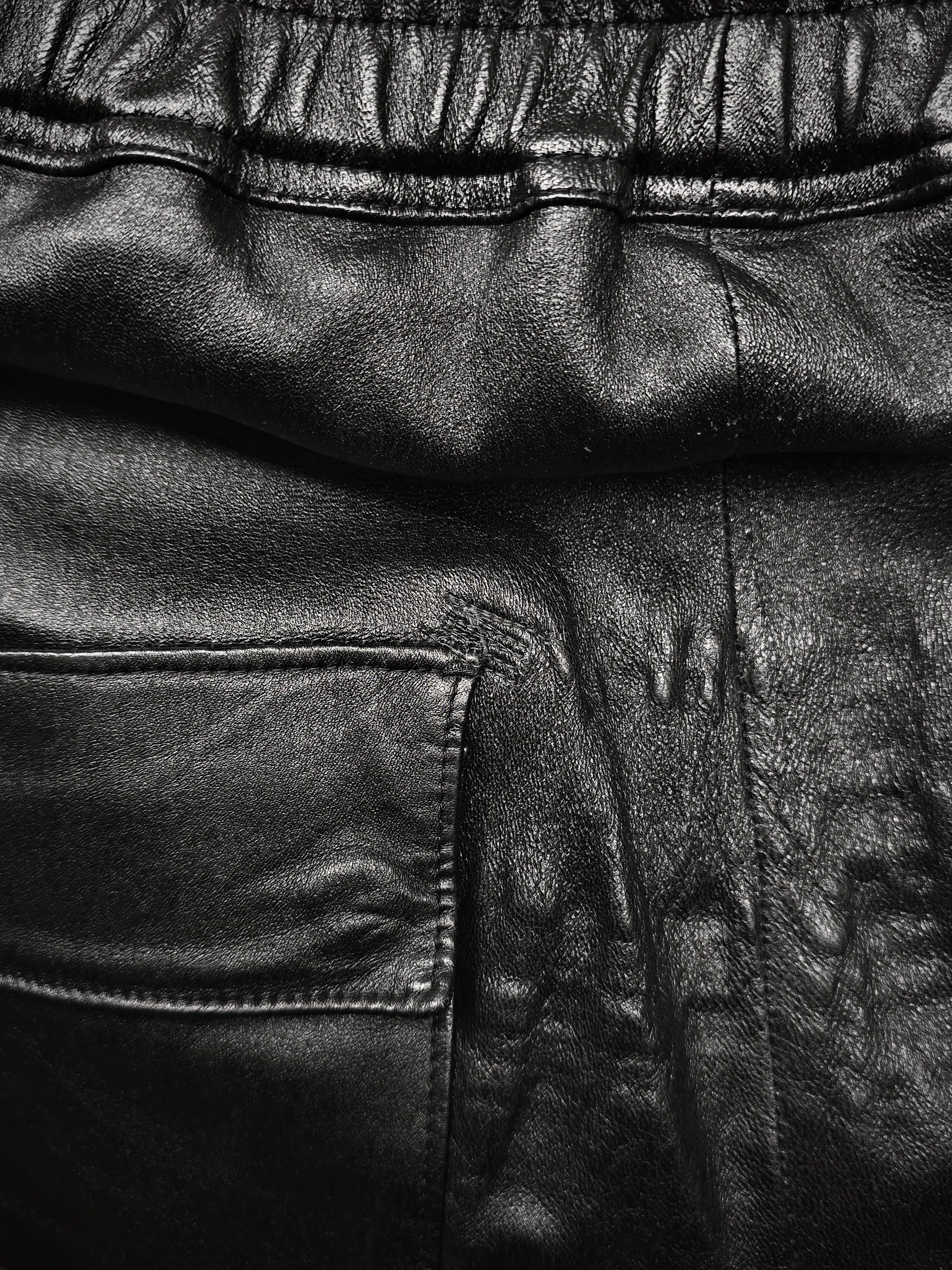 Rick Owens Rick Owens Lambskin Leather Cargo Joggers Size US 28 / EU 44 - 5 Thumbnail