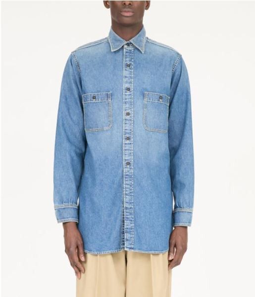 Maison Margiela o1w1db11225 Denim Shirt in Blue Size US XL / EU 56 / 4 - 1 Thumbnail