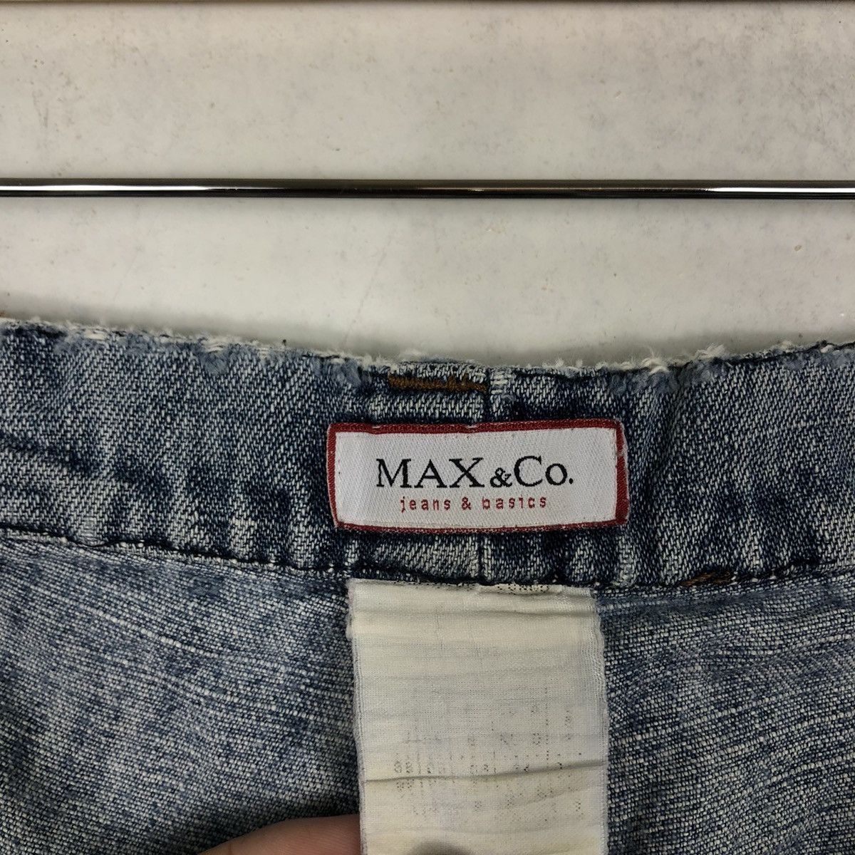 Denime 🔥OVER SIZED DISTRESSED DENIM JEANS MAX & CO RARE DESIGNER Size US 28 / EU 44 - 14 Thumbnail