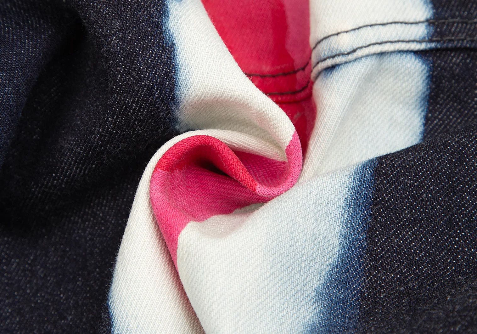 Issey Miyake Line Paint Denim Pants in Indigo and White Pink Size US 36 / EU 52 - 12 Thumbnail