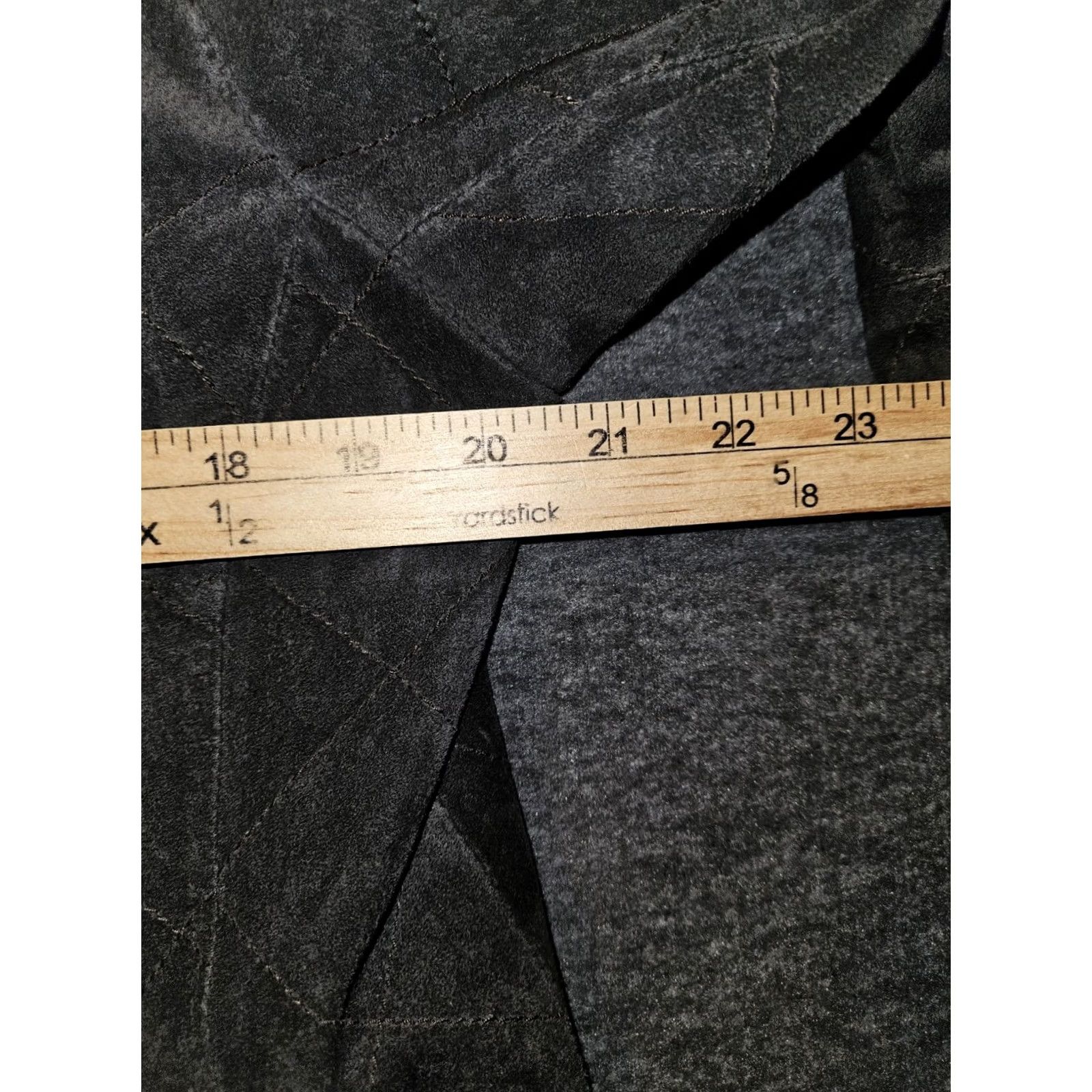 Vintage Chico'S Jacket Womens 2 Brown Leather Women Diamond Full Snap Shoulder Pads Size XS / US 0-2 / IT 36-38 - 3 Thumbnail